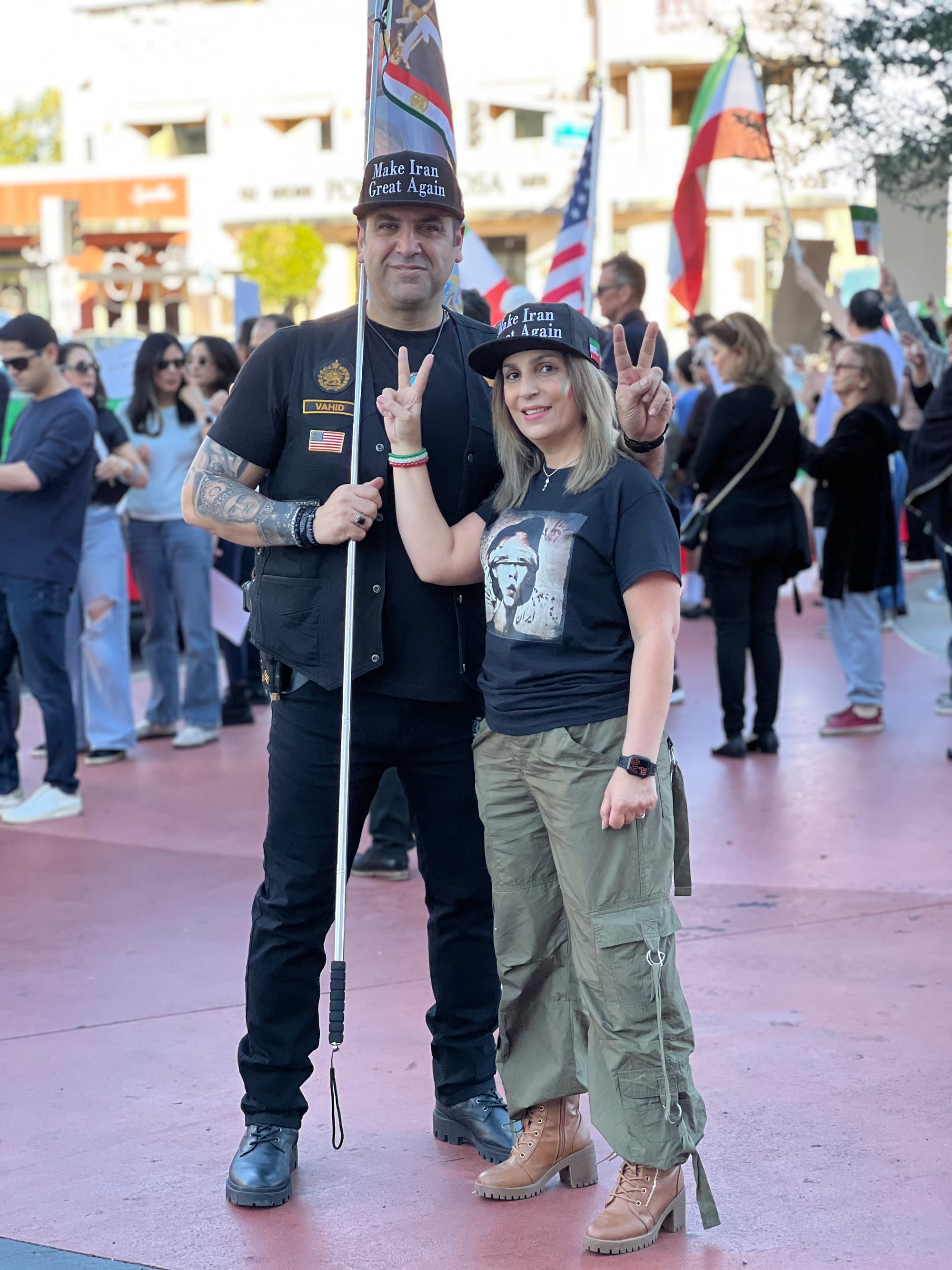 Real Iranian Protests in Arizona 2026 against the regime.