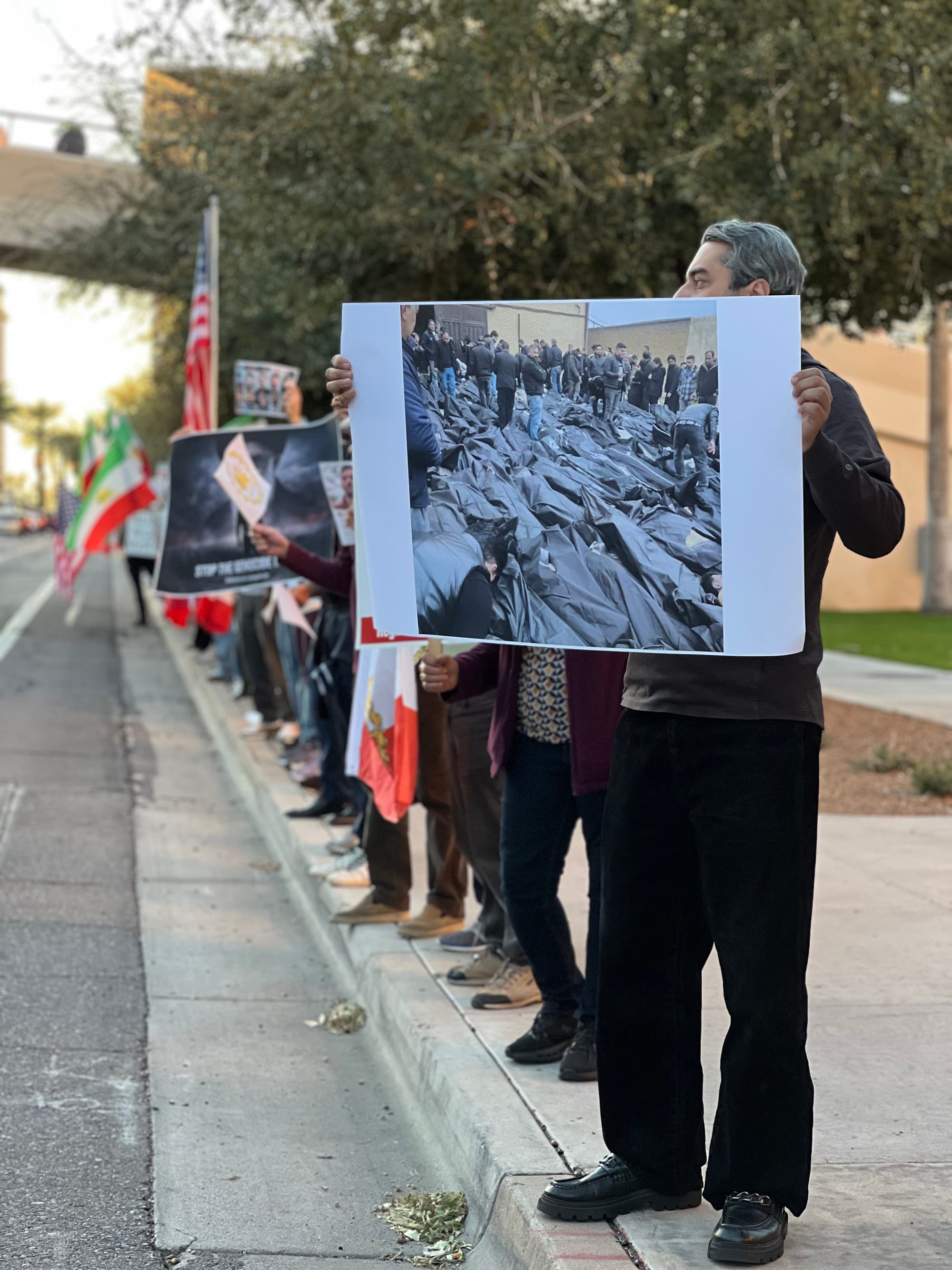 Real Iranian Protests in Arizona 2026 against the regime.