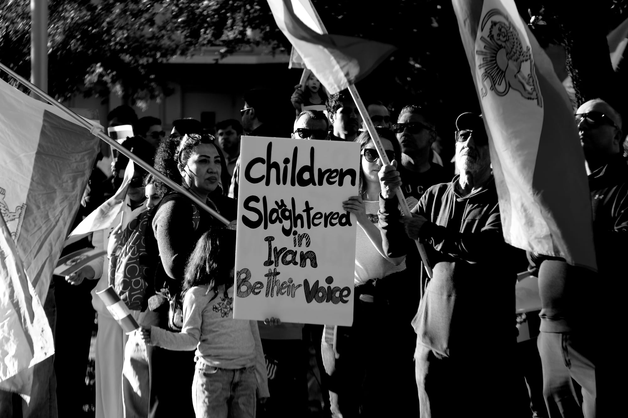 Real Iranian Protests in Arizona 2026 against the regime.