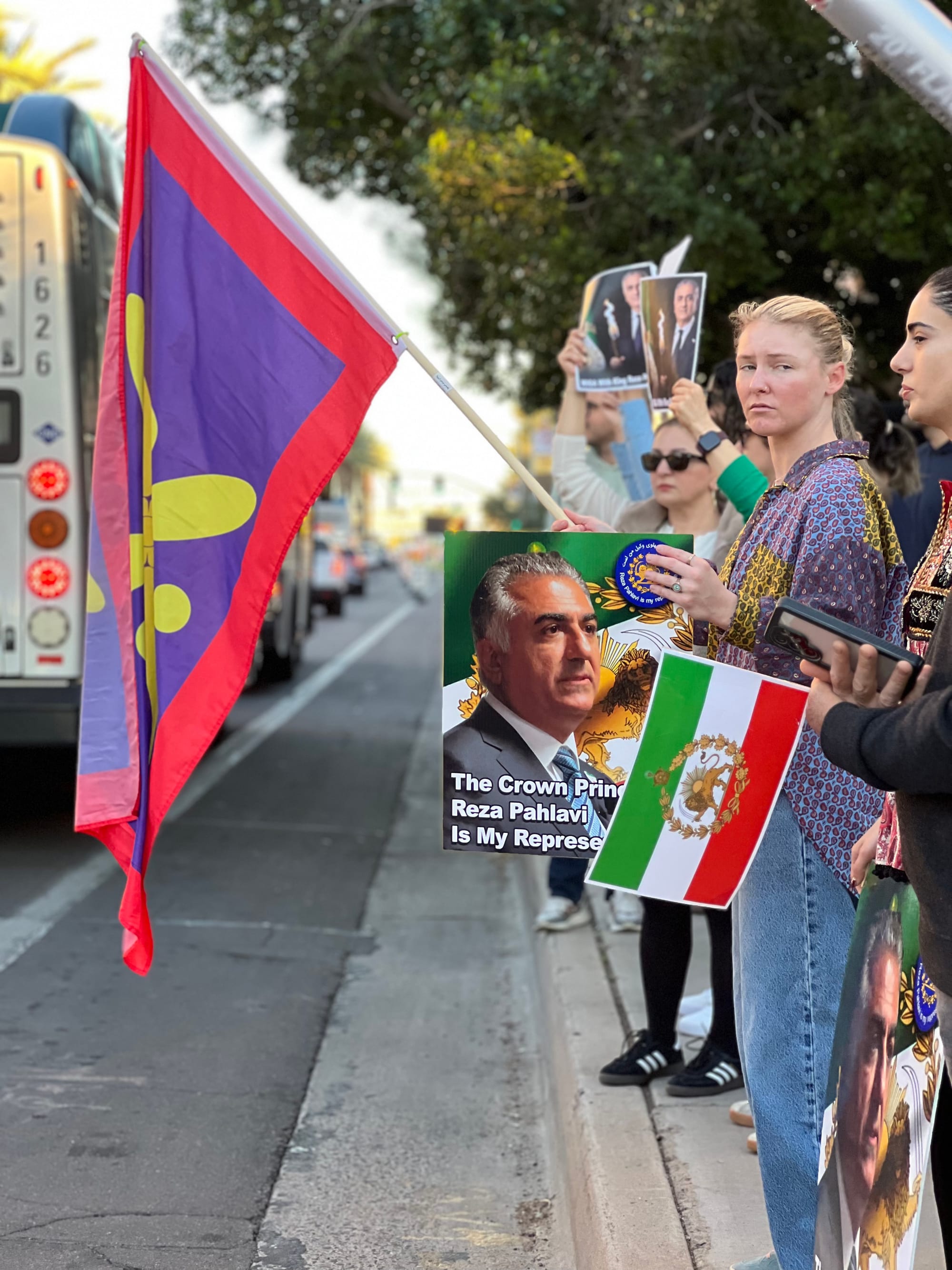 Real Iranian Protests in Arizona 2026 against the regime.