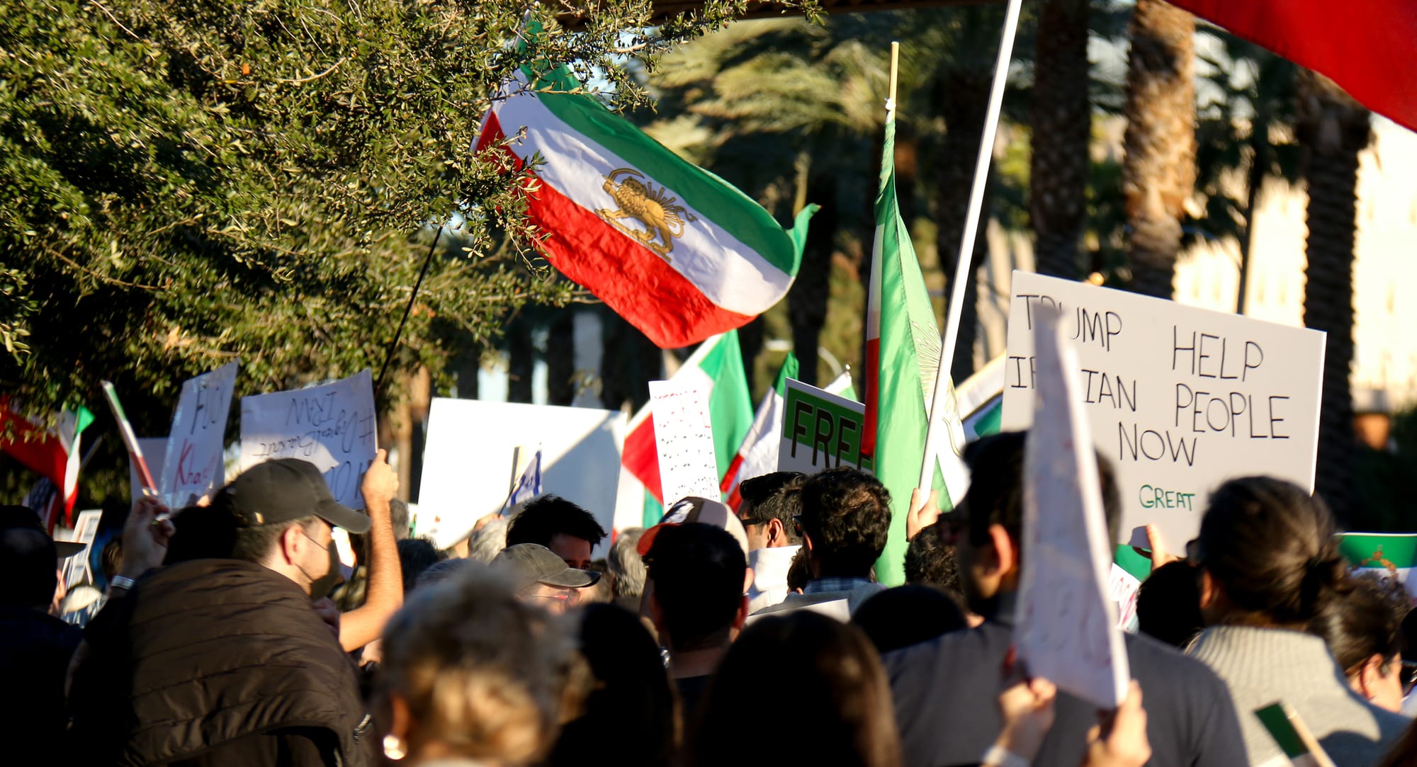 Real Iranian Protests in Arizona 2026 against the regime.