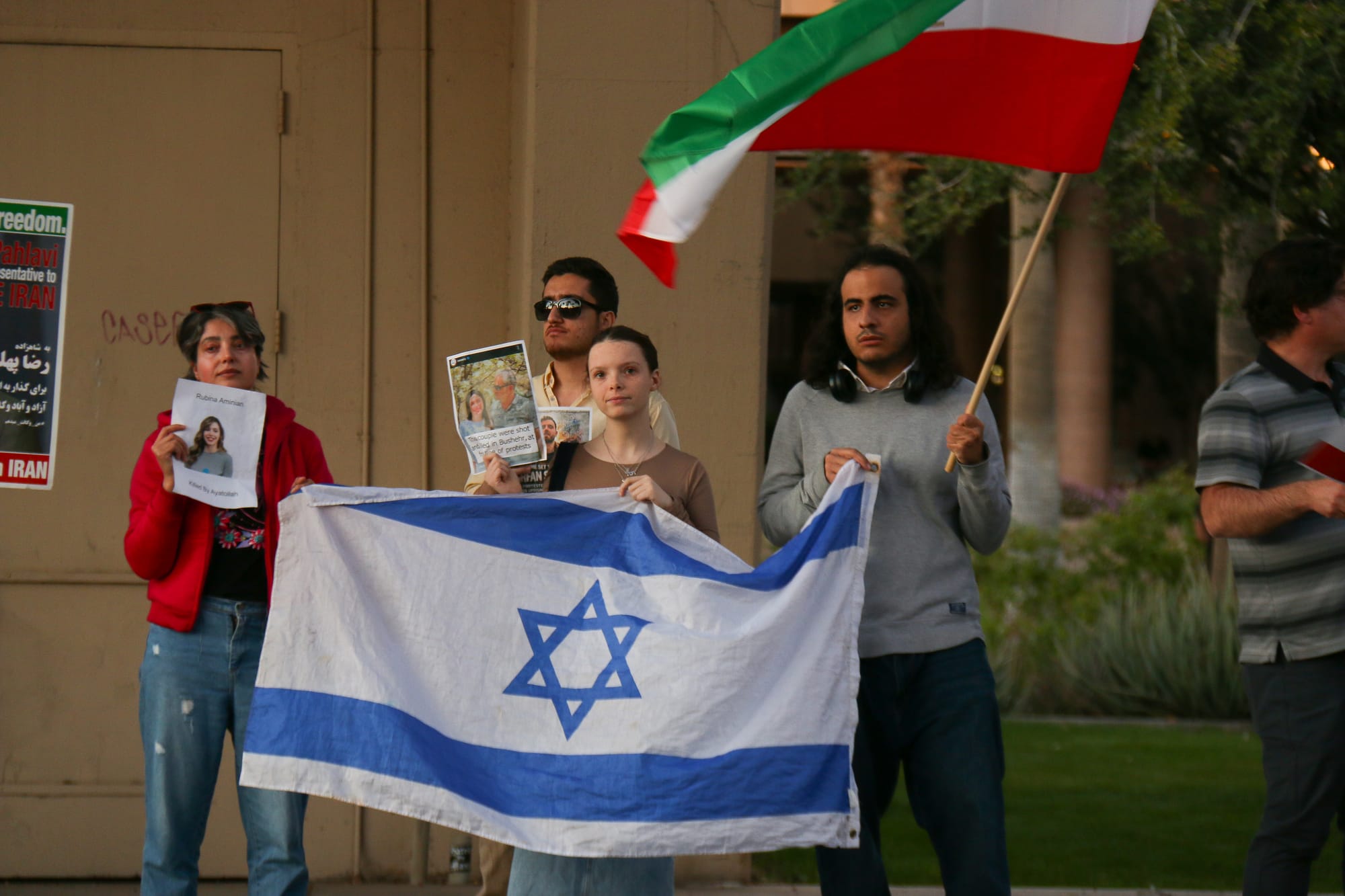 Real Iranian Protests in Arizona 2026 against the regime.