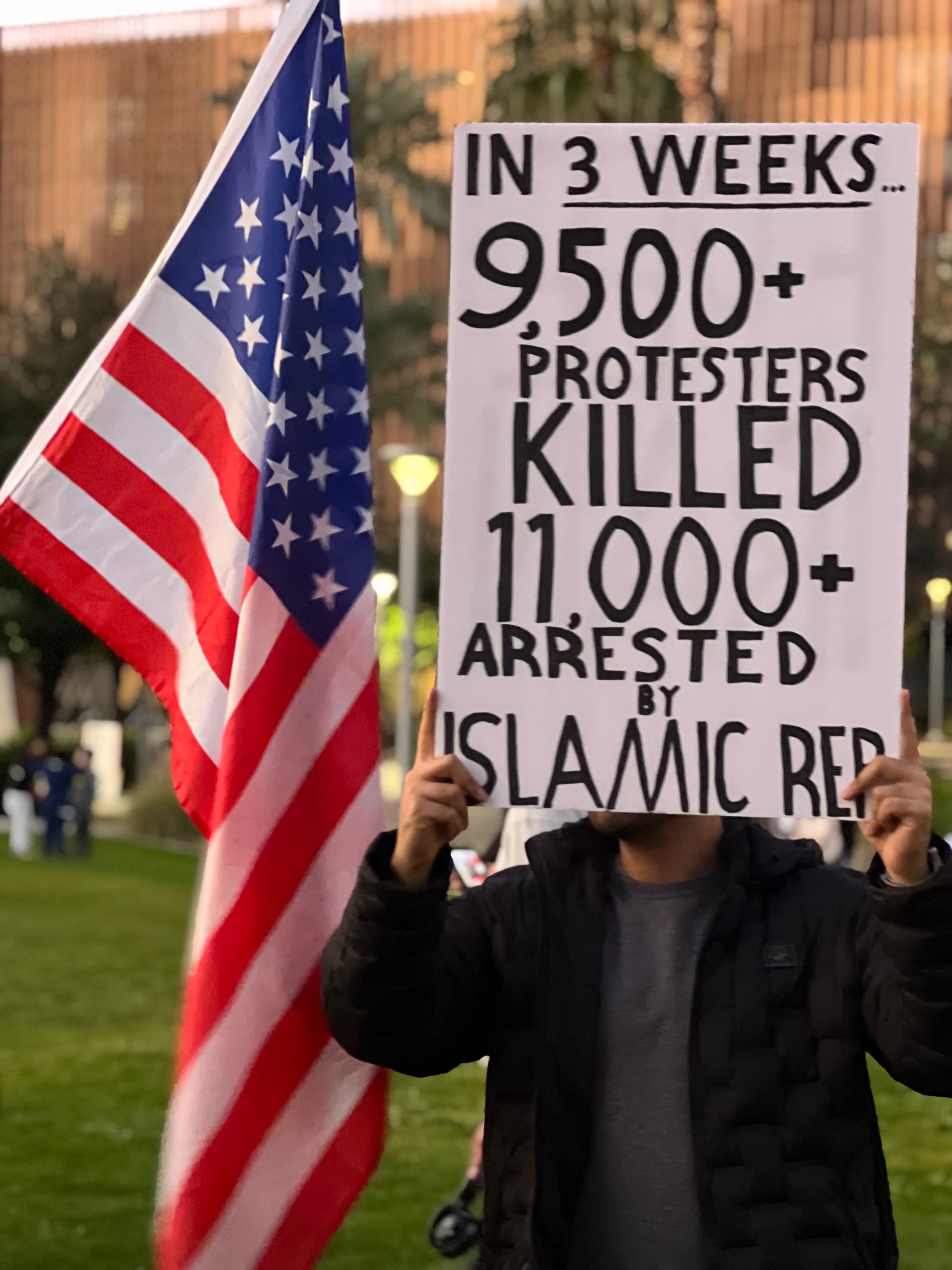 Real Iranian Protests in Arizona 2026 against the regime.