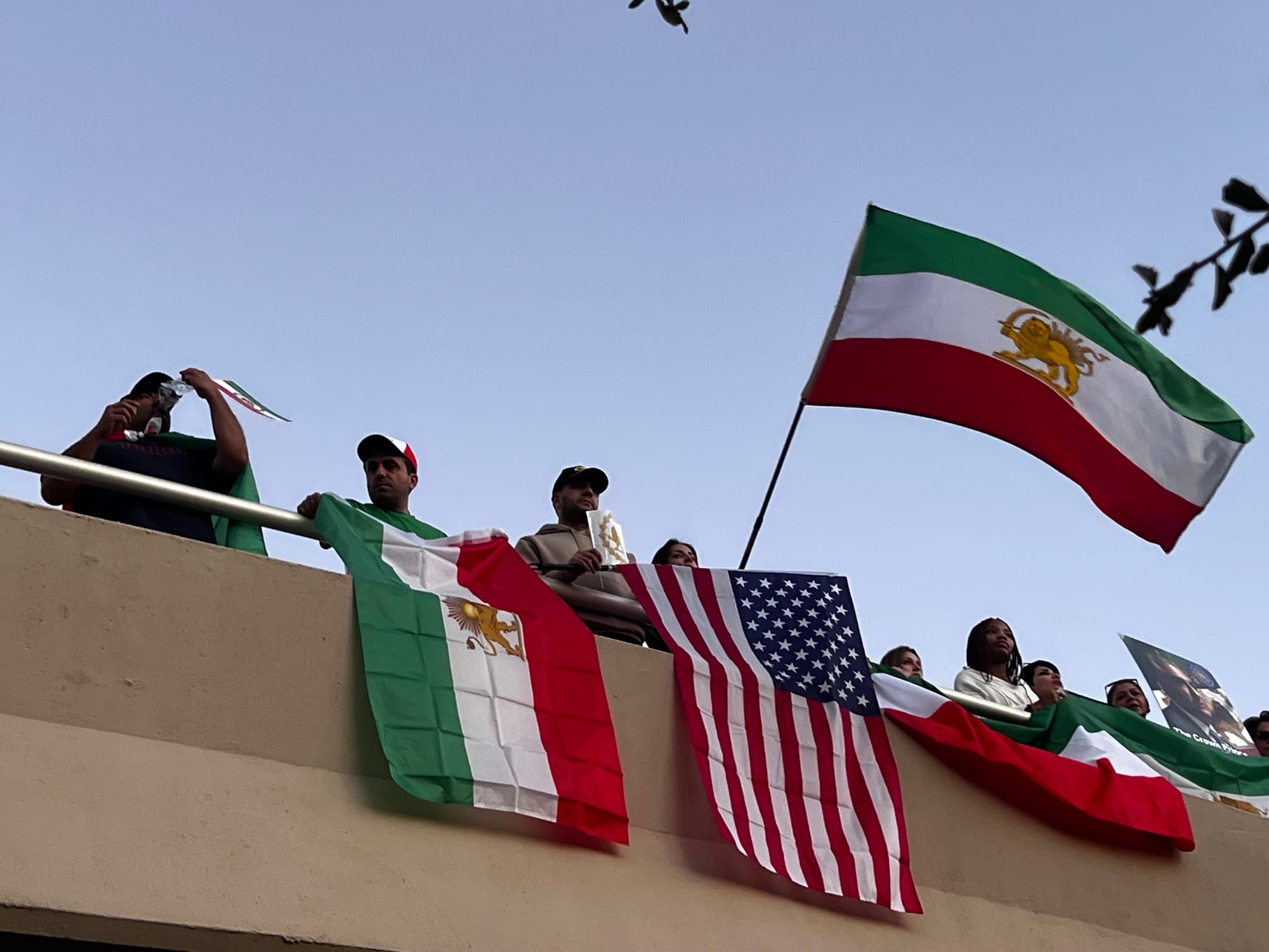 Real Iranian Protests in Arizona 2026 against the regime.