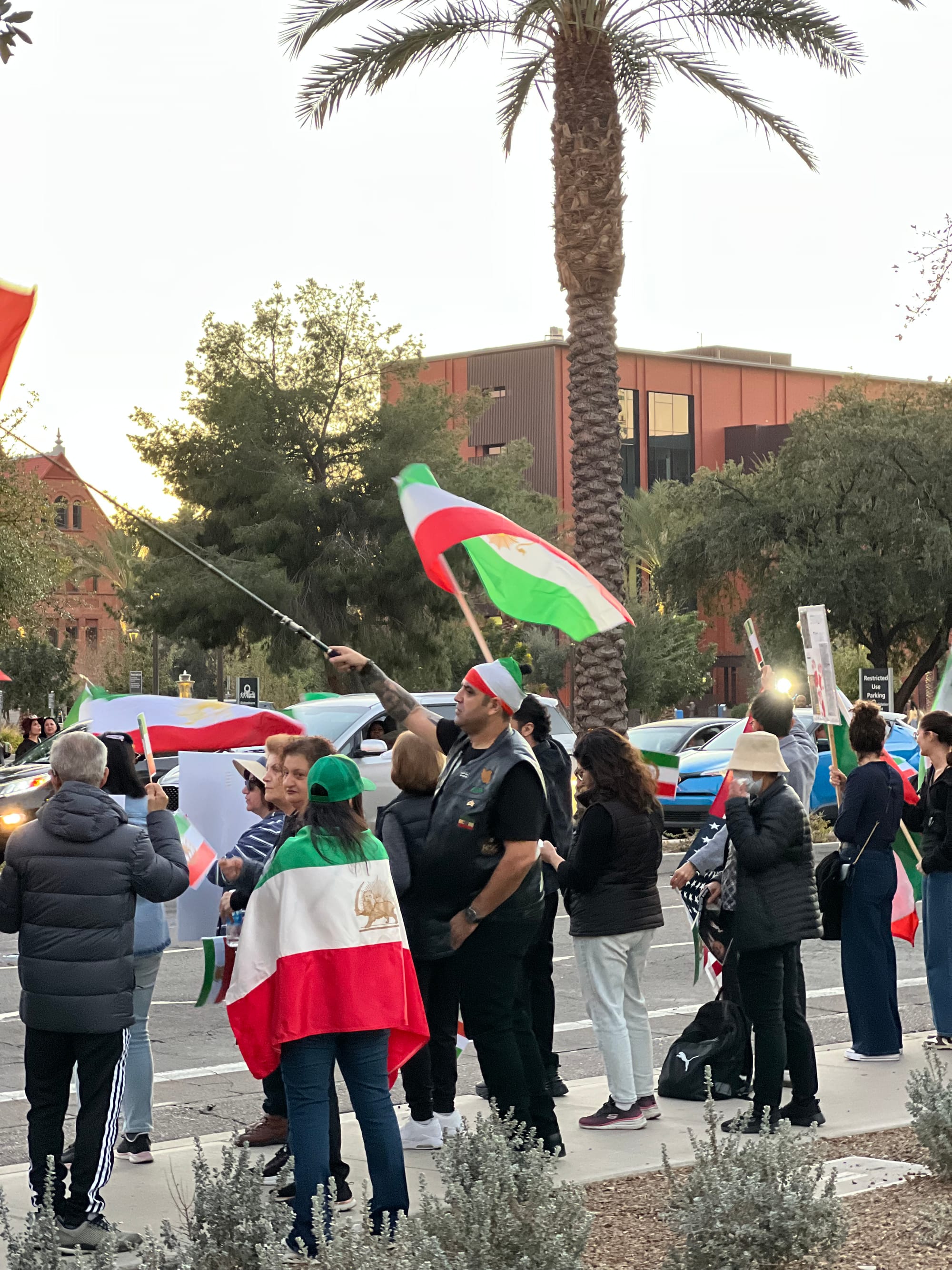 Real Iranian Protests in Arizona 2026 against the regime.