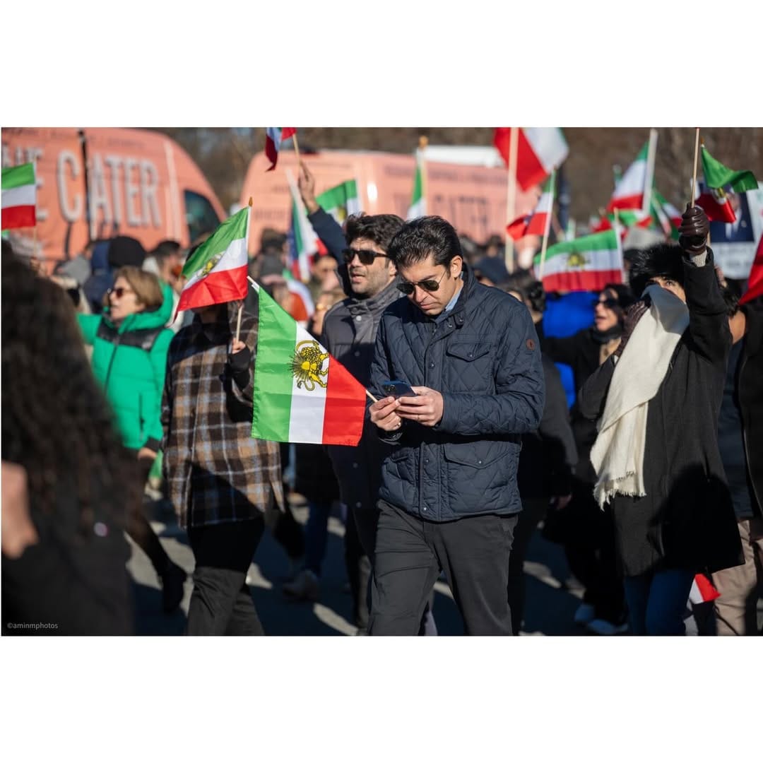 Real Iranian Protests in Georgia 2026 against the regime.