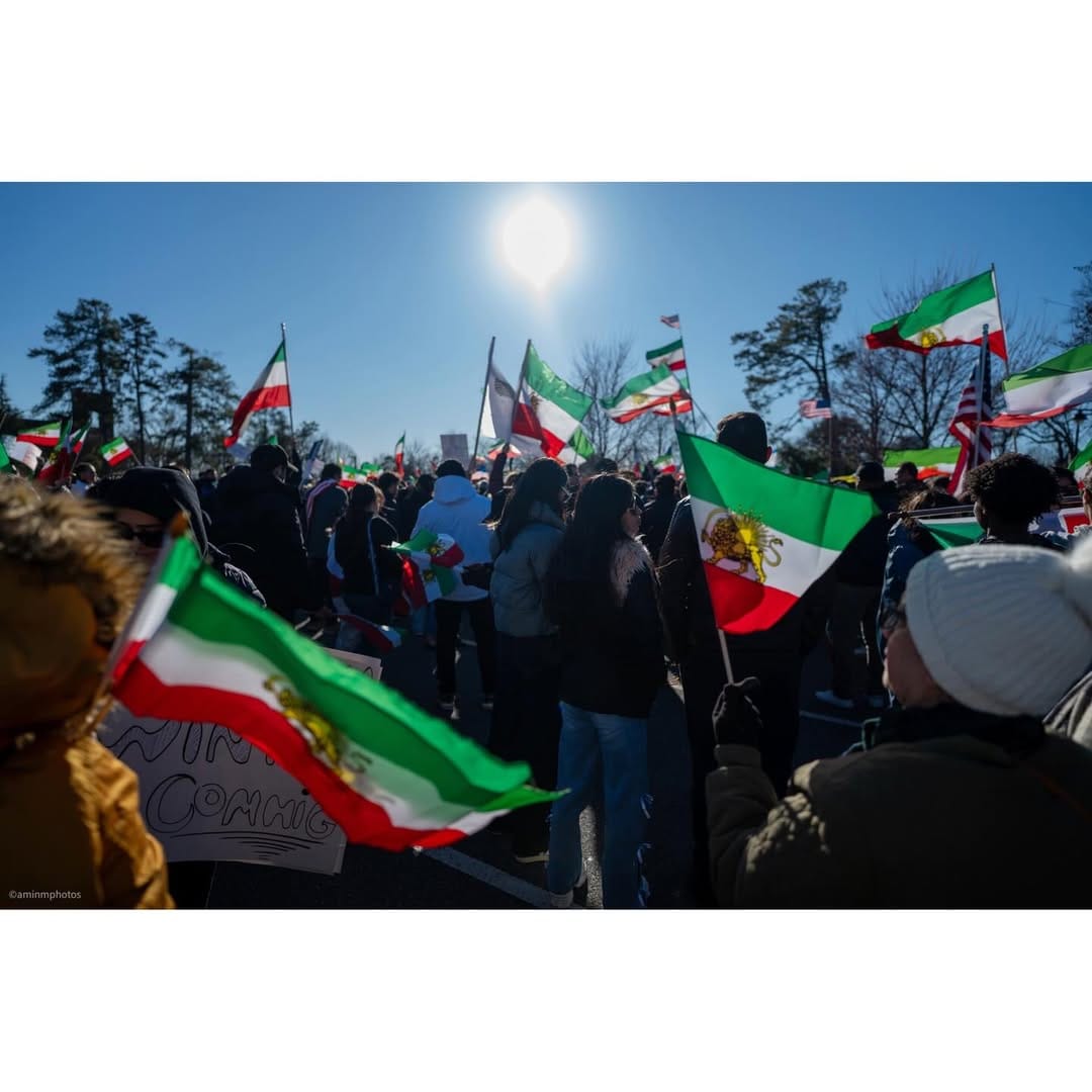 Real Iranian Protests in Georgia 2026 against the regime.