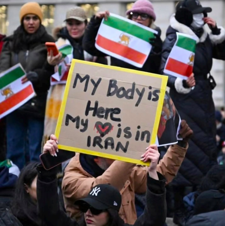 Real Iranian Protests in Germany 2026 against the regime.