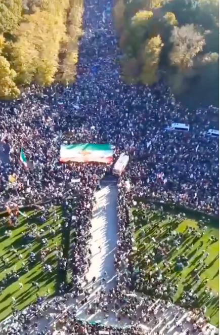 Real Iranian Protests in Germany 2026 against the regime.