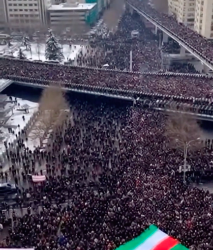 Real Iranian Protests in Iran 2026 against the regime.