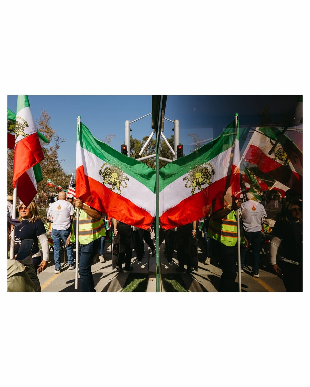 Real Iranian Protests in Irvine 2026 against the regime.
