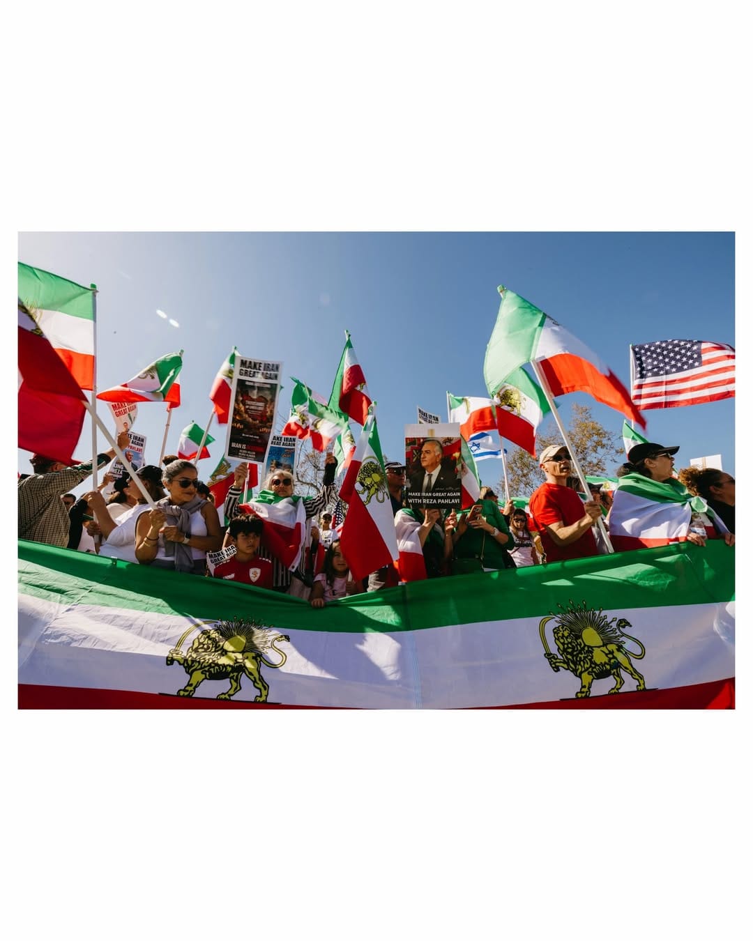 Real Iranian Protests in Irvine 2026 against the regime.
