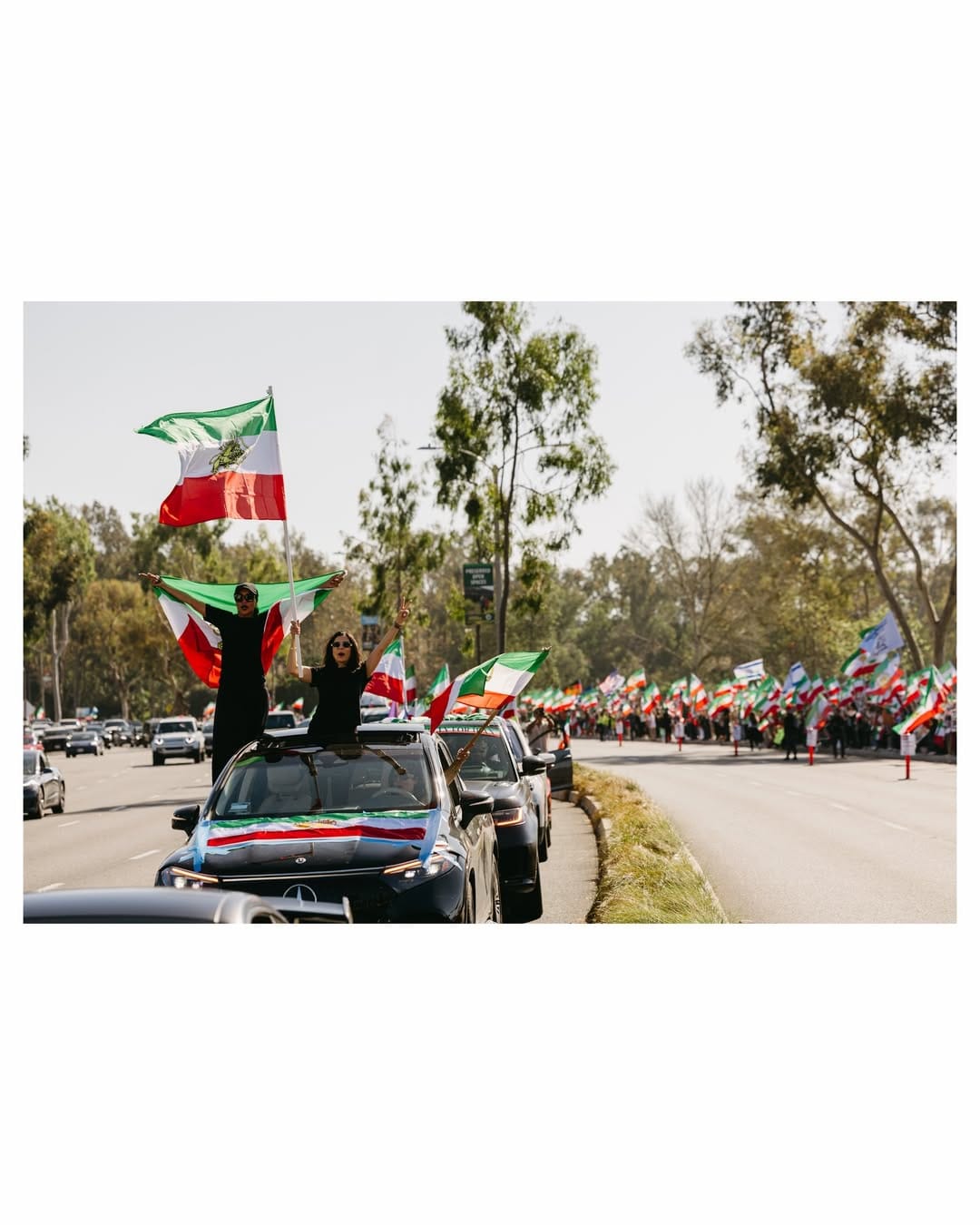 Real Iranian Protests in Irvine 2026 against the regime.