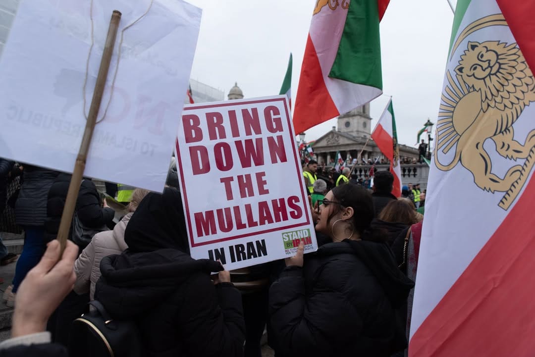 Real Iranian Protests in London 2026 against the regime.