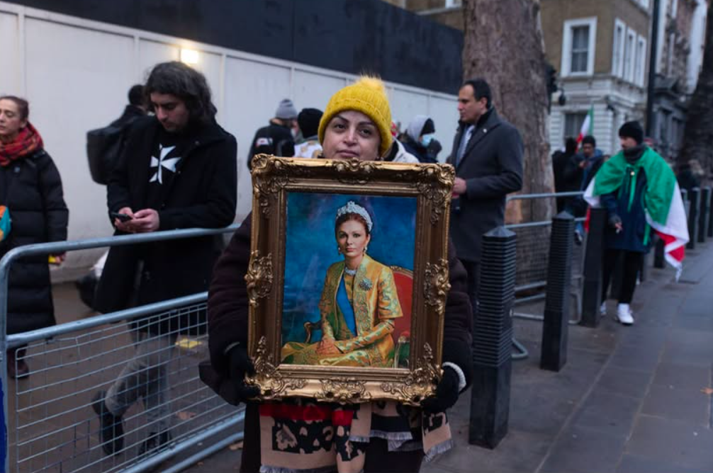 Real Iranian Protests in London 2026 against the regime.