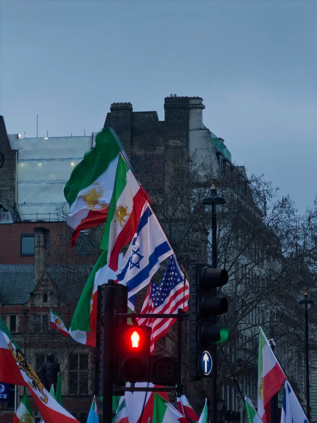 Real Iranian Protests in London 2026 against the regime.