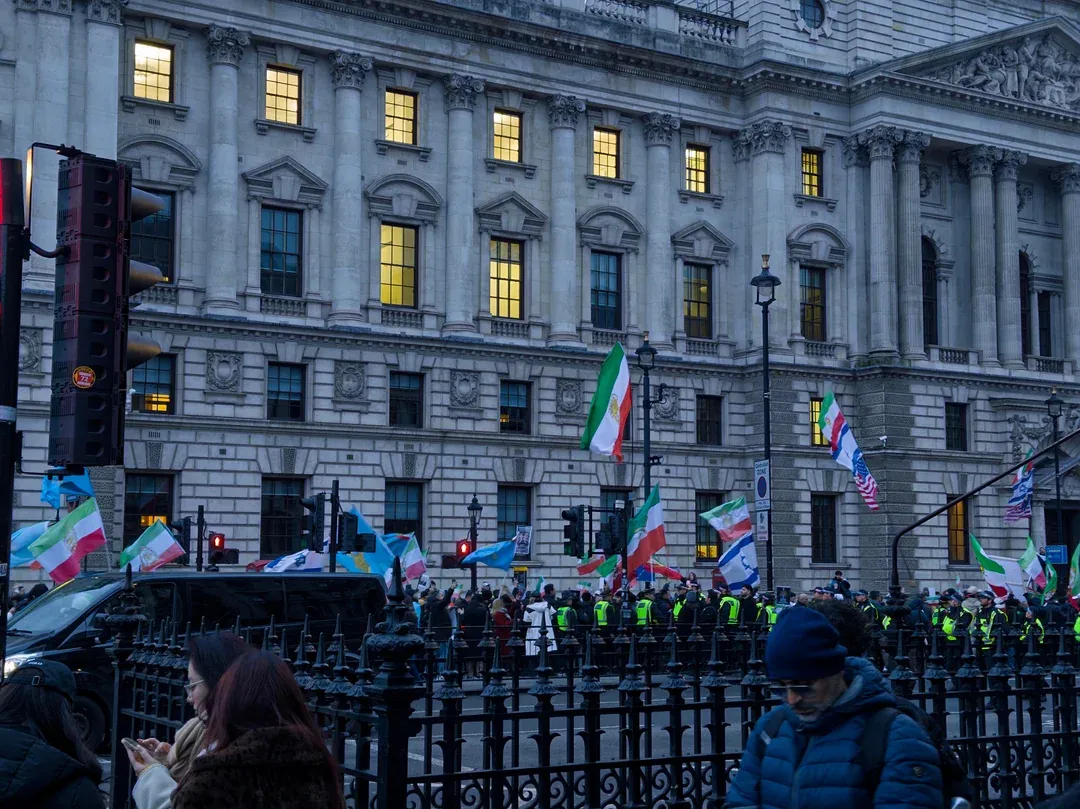 Real Iranian Protests in London 2026 against the regime.