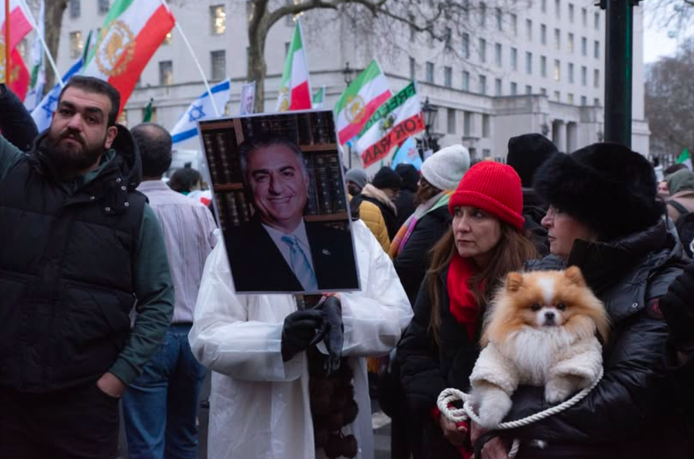 Real Iranian Protests in London 2026 against the regime.