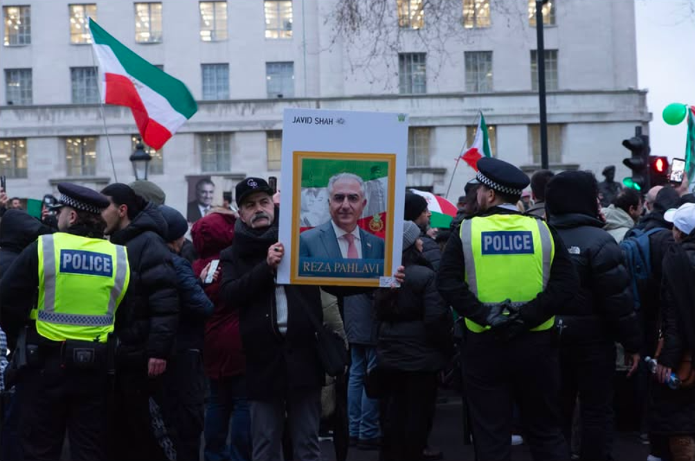 Real Iranian Protests in London 2026 against the regime.
