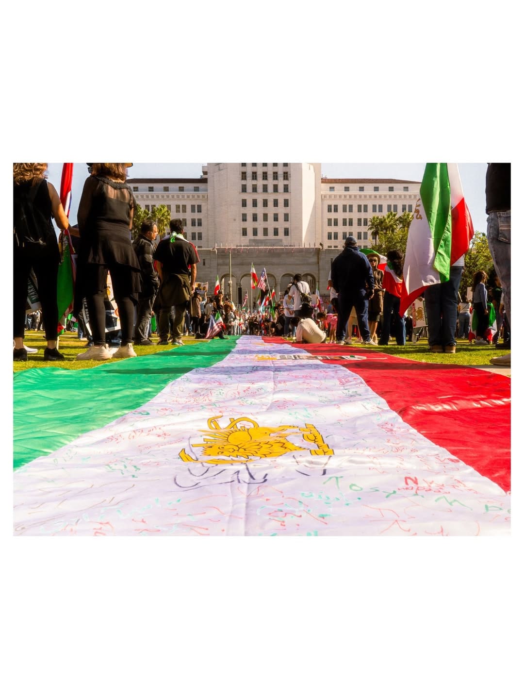 Real Iranian Protests in Los Angeles 2026 against the regime.