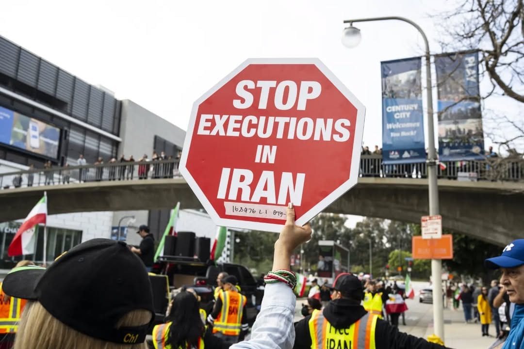 Real Iranian Protests in Los Angeles 2026 against the regime.