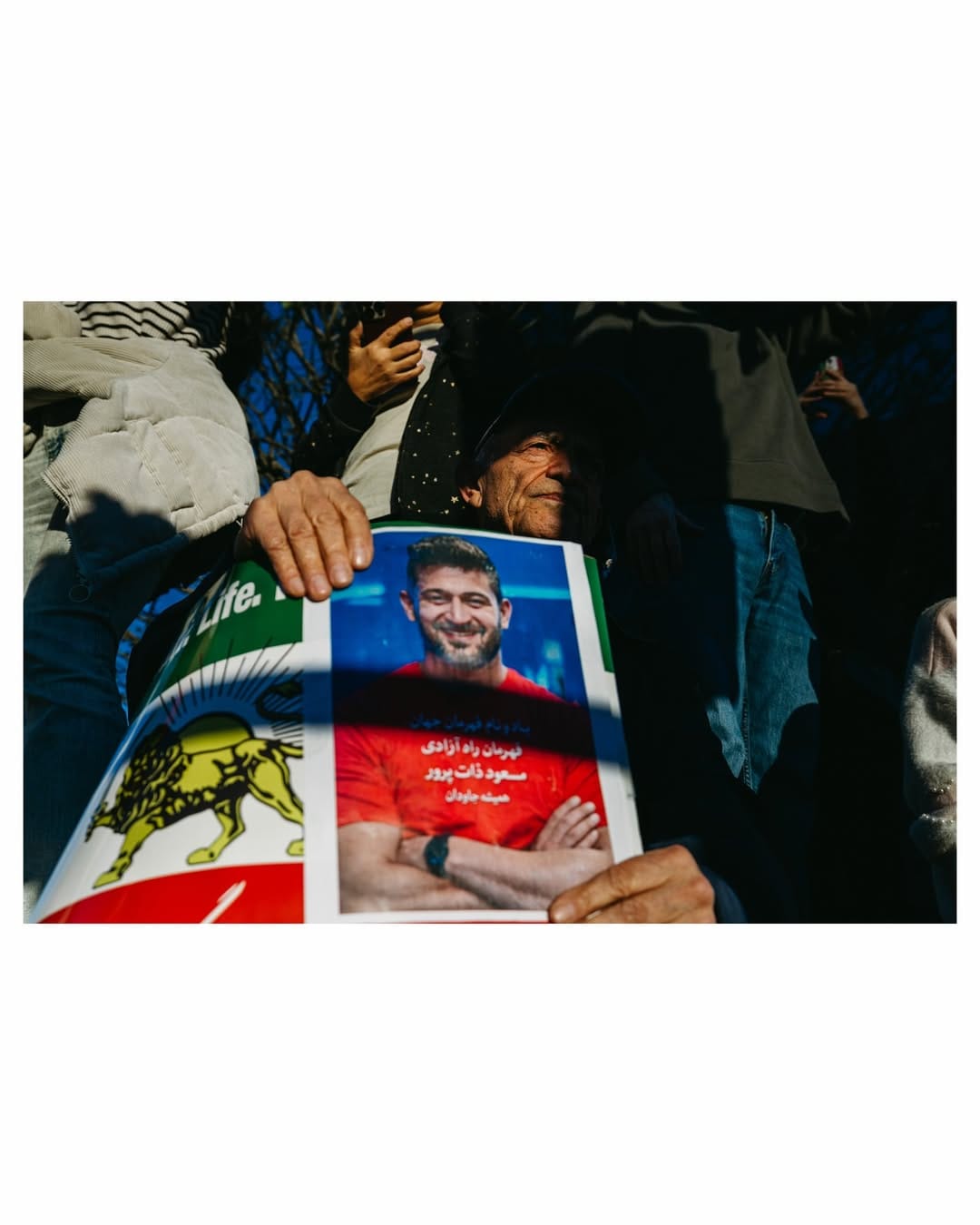 Real Iranian Protests in Los Angeles 2026 against the regime.