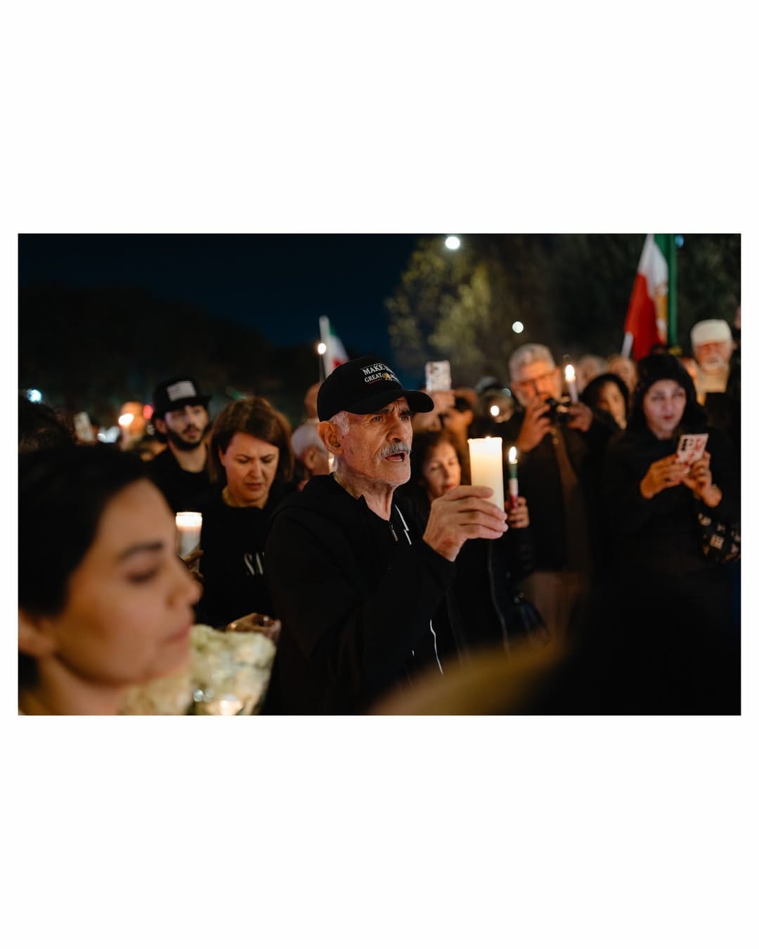 Real Iranian Protests in Los Angeles 2026 against the regime.
