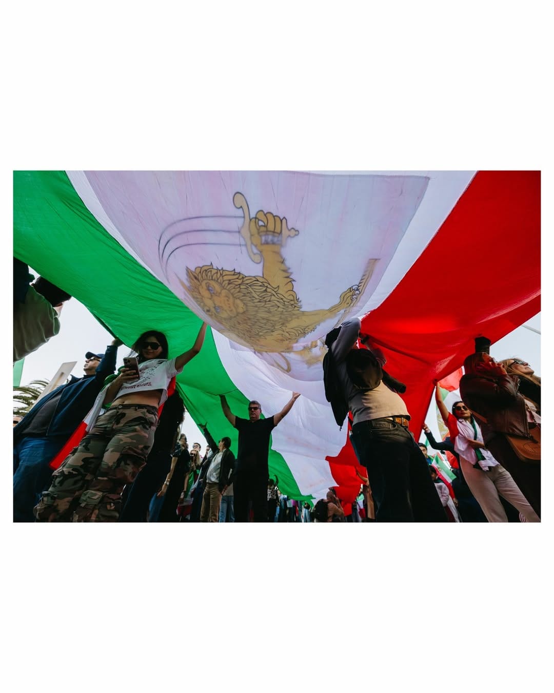 Real Iranian Protests in Los Angeles 2026 against the regime.