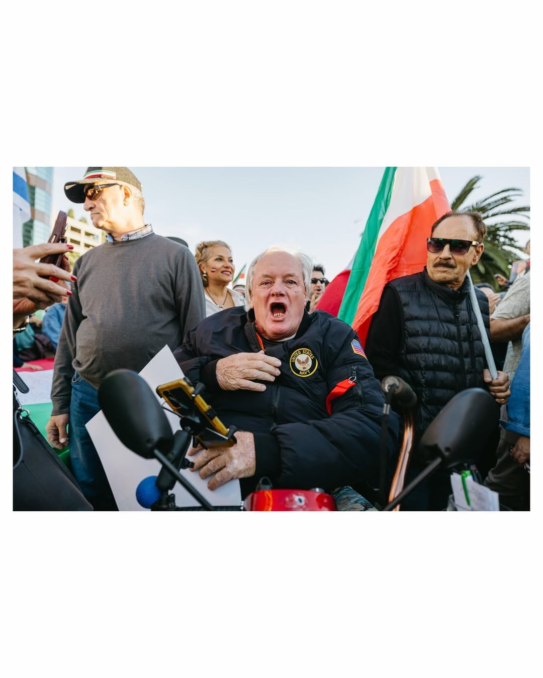 Real Iranian Protests in Los Angeles 2026 against the regime.