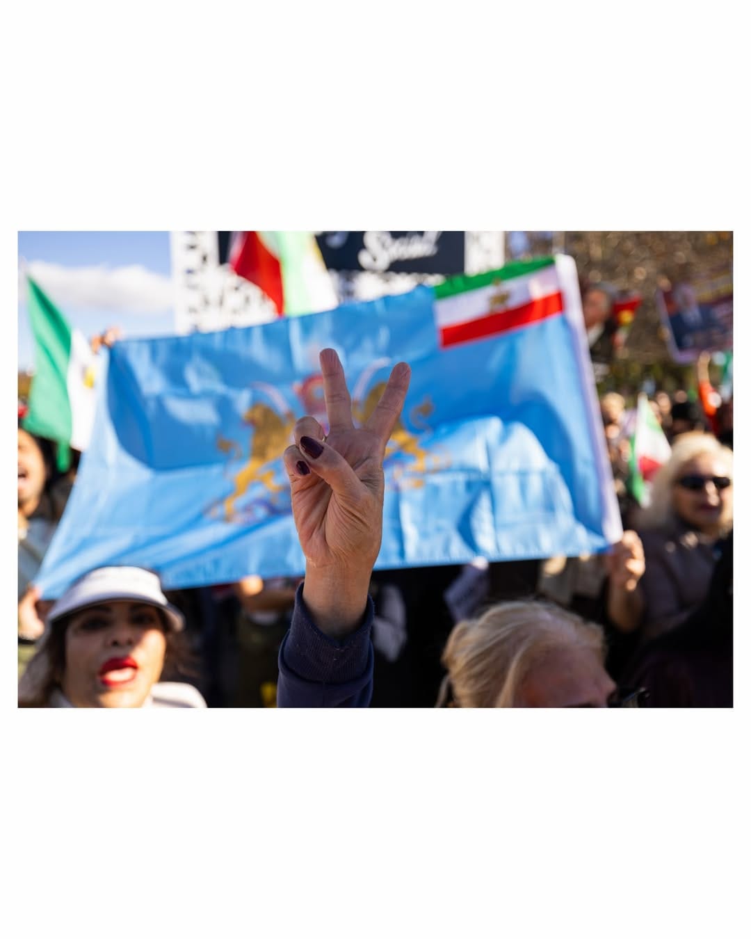 Real Iranian Protests in Los Angeles 2026 against the regime.