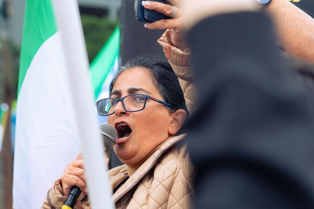 Real Iranian Protests in Los Angeles 2026 against the regime.