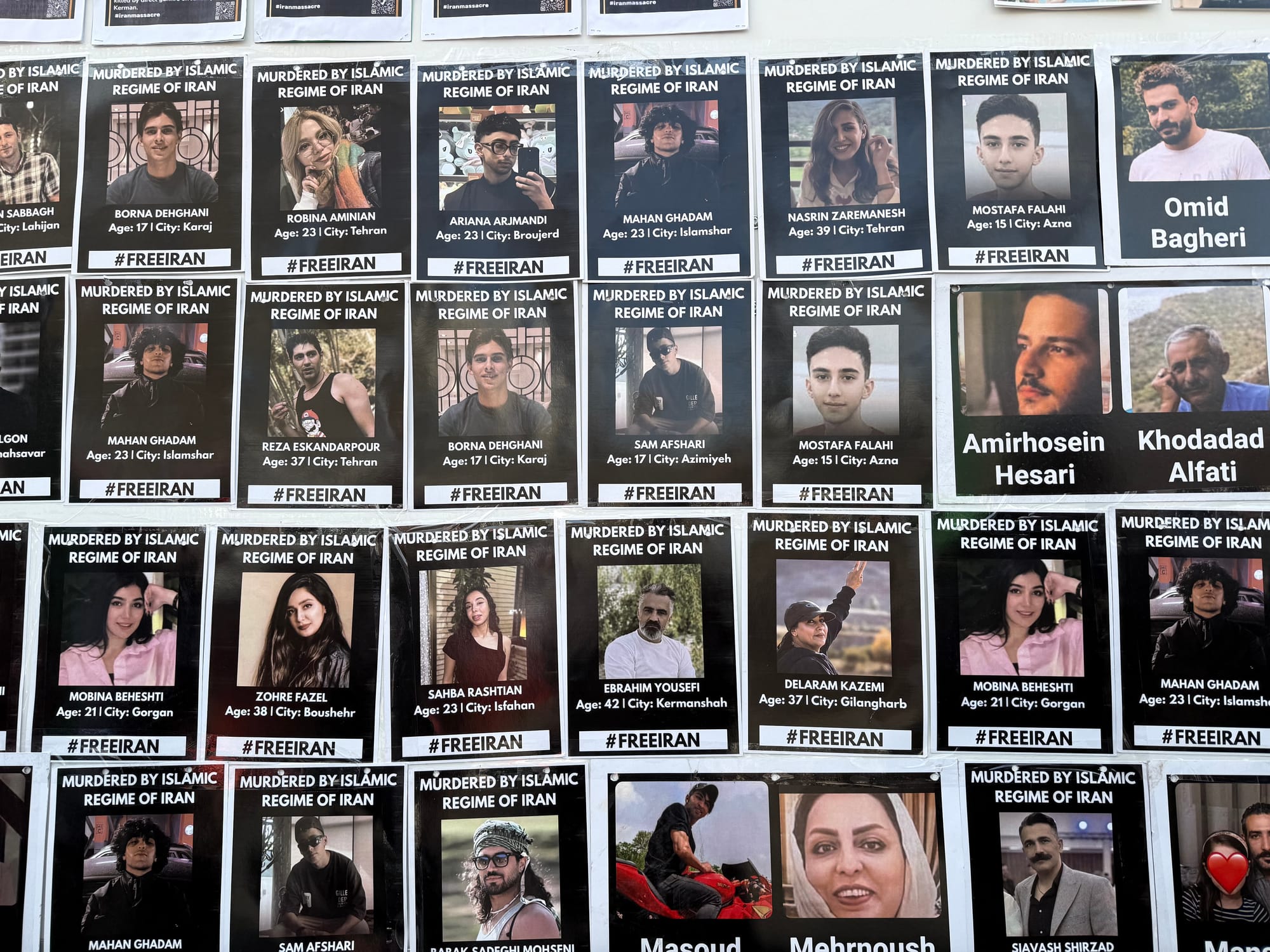 Real Iranian Protests in Los Angeles 2026 against the regime.