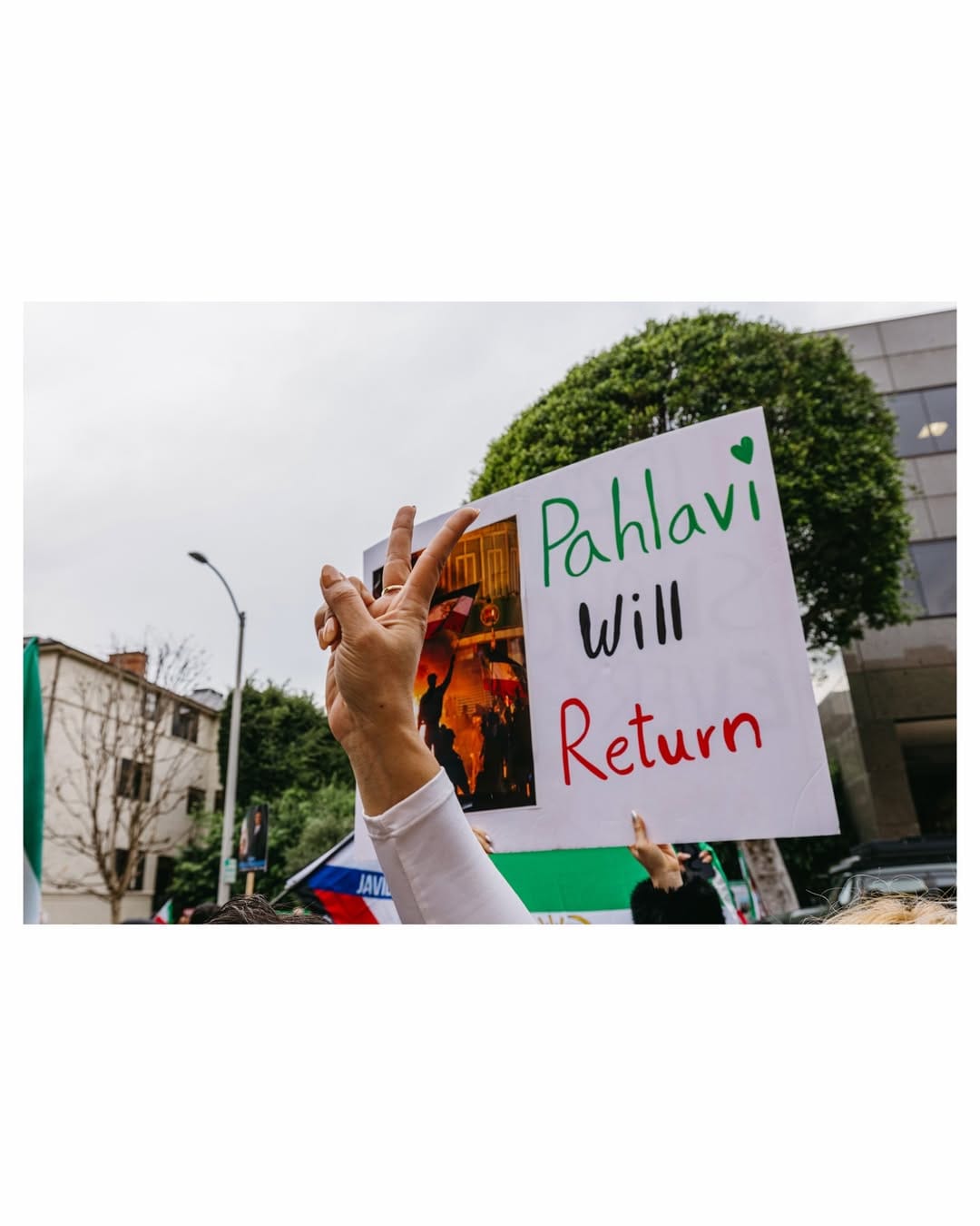 Real Iranian Protests in Los Angeles 2026 against the regime.