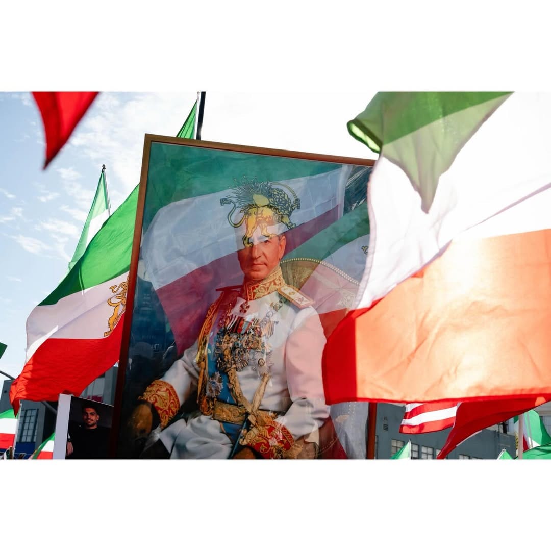 Real Iranian Protests in Los Angeles 2026 against the regime.