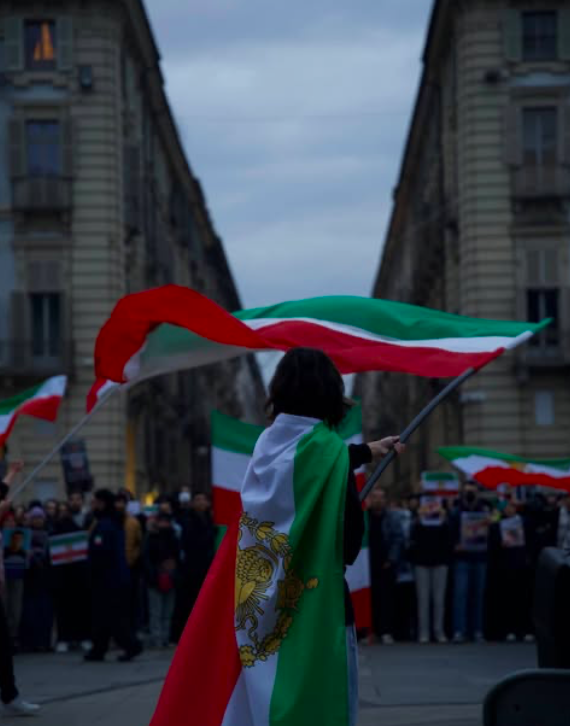 Real Iranian Protests in Los Angeles 2026 against the regime.