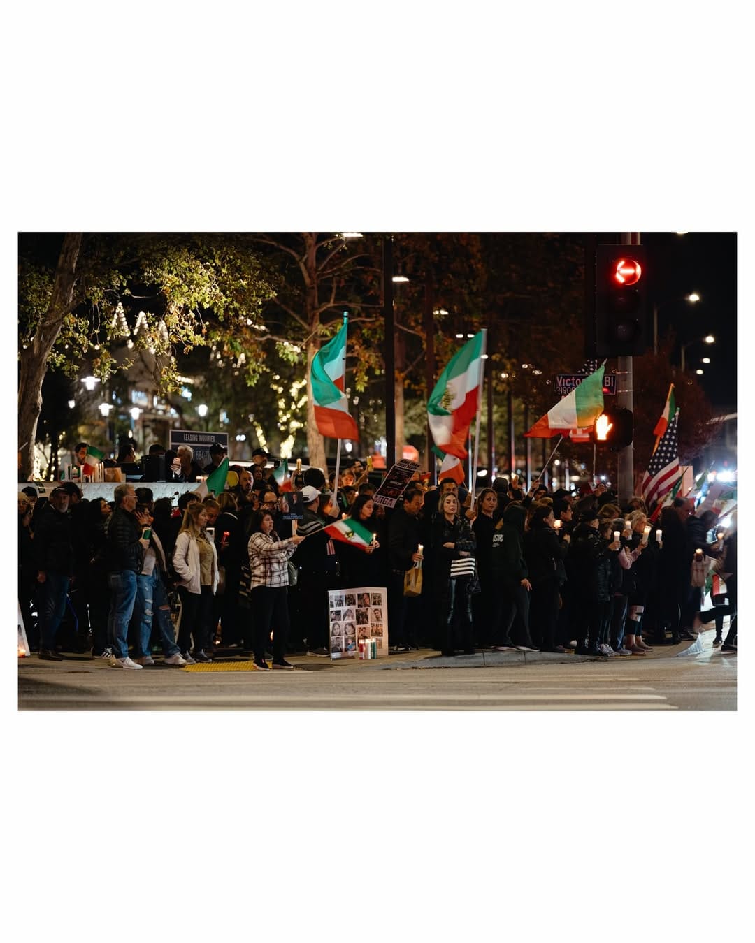 Real Iranian Protests in Los Angeles 2026 against the regime.