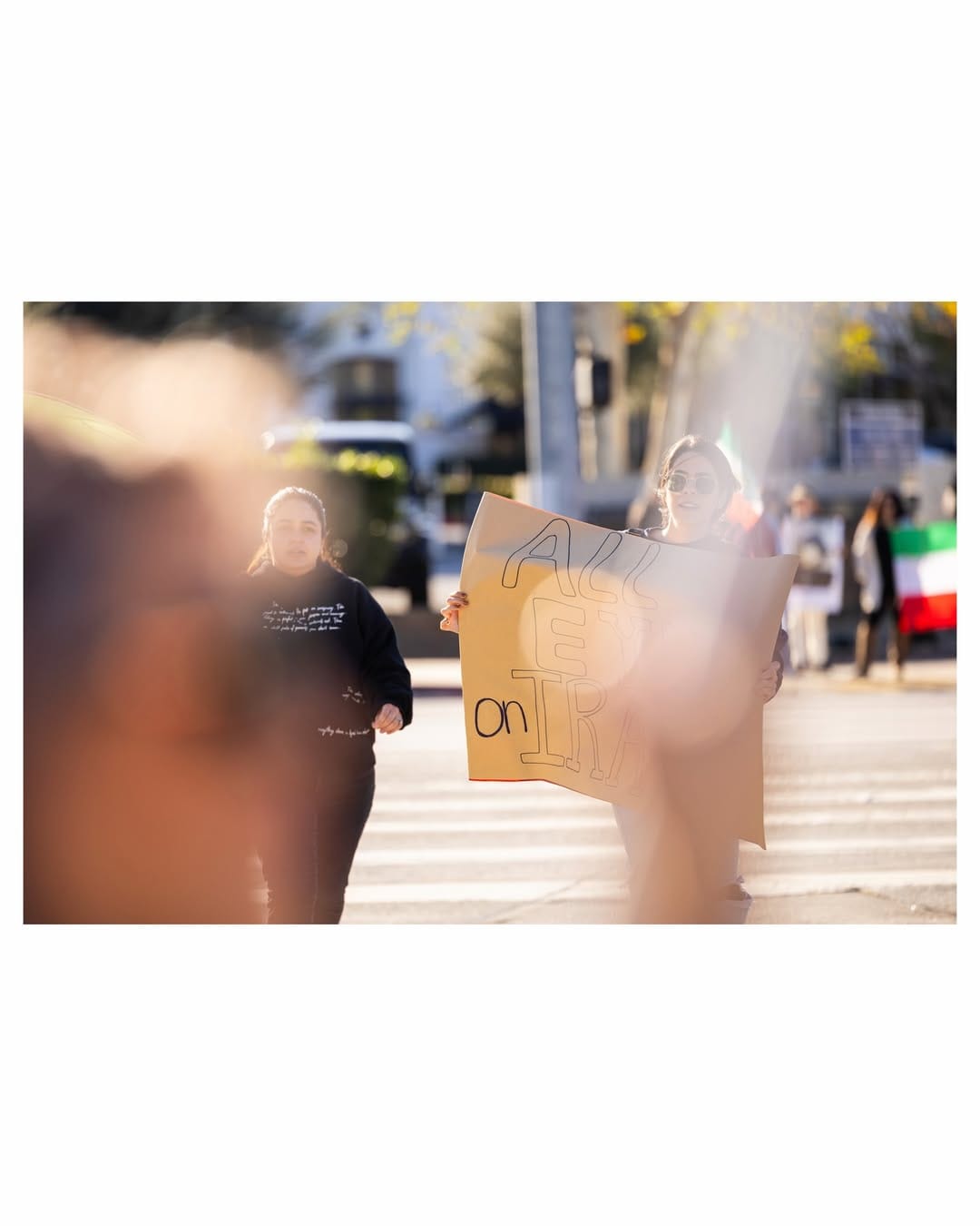 Real Iranian Protests in Los Angeles 2026 against the regime.