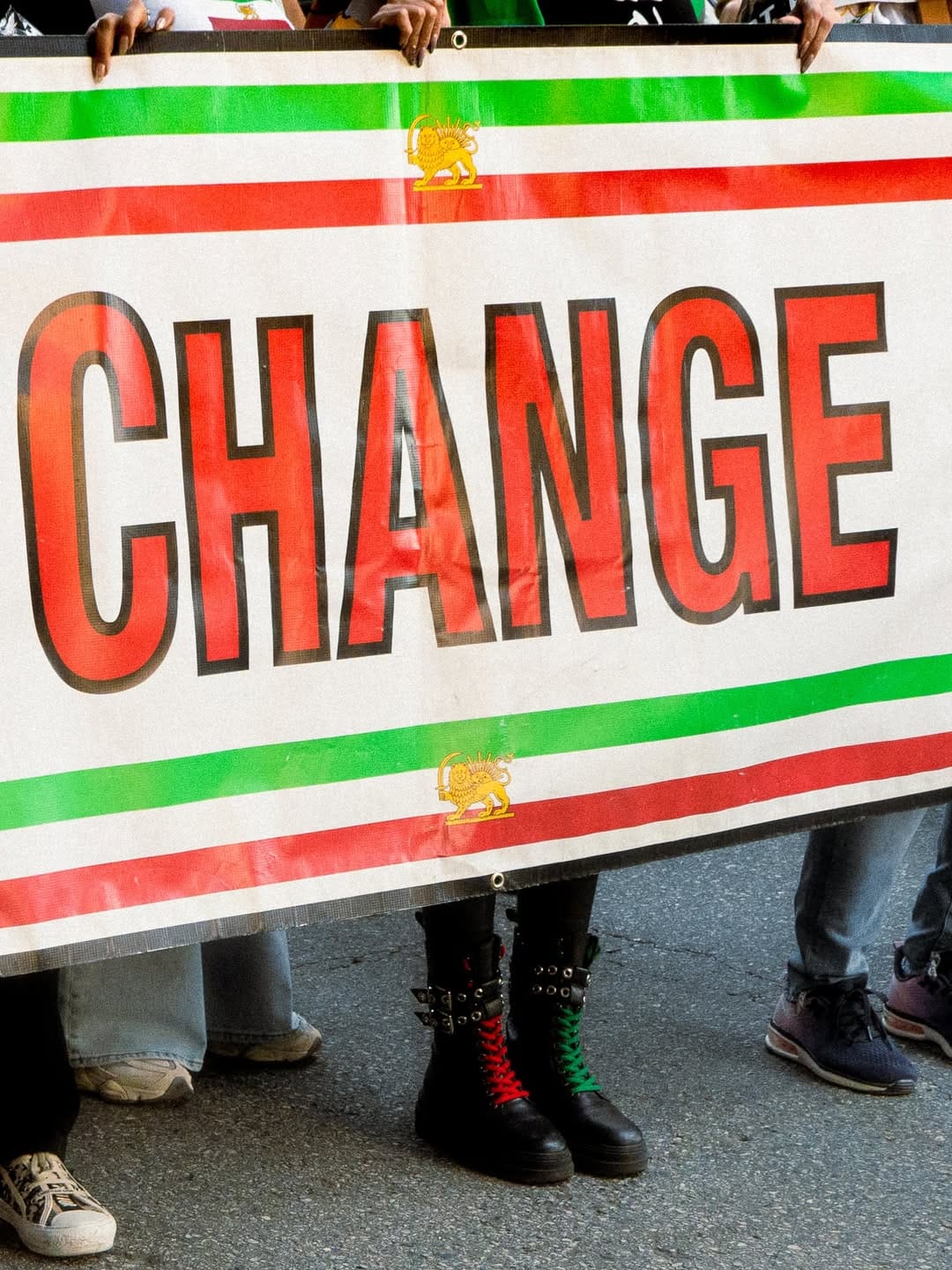 Real Iranian Protests in Los Angeles 2026 against the regime.