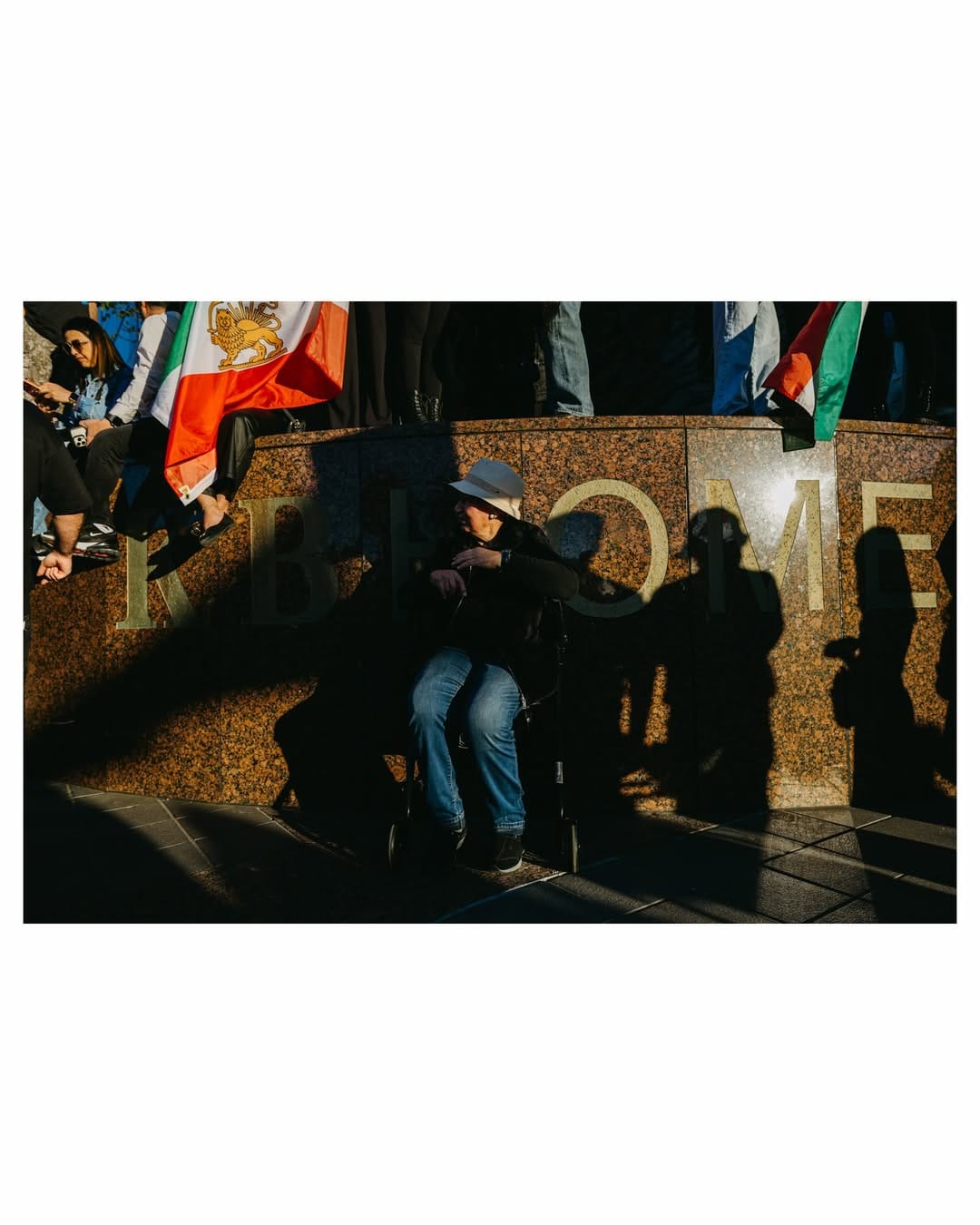 Real Iranian Protests in Los Angeles 2026 against the regime.
