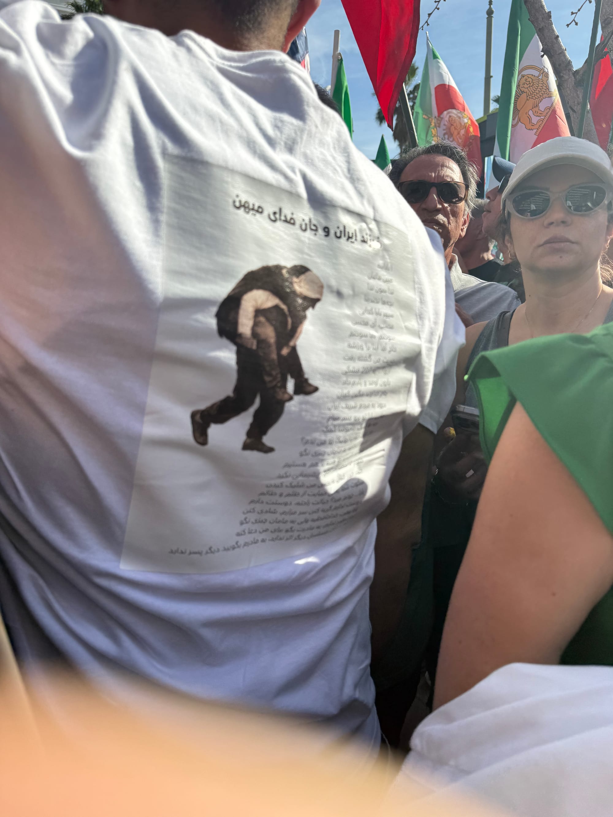 Real Iranian Protests in Los Angeles 2026 against the regime.