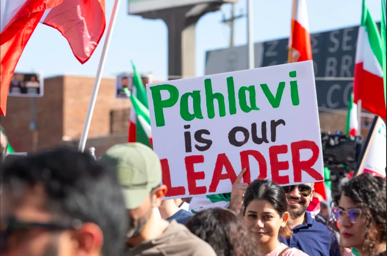 Real Iranian Protests in Los Angeles 2026 against the regime.
