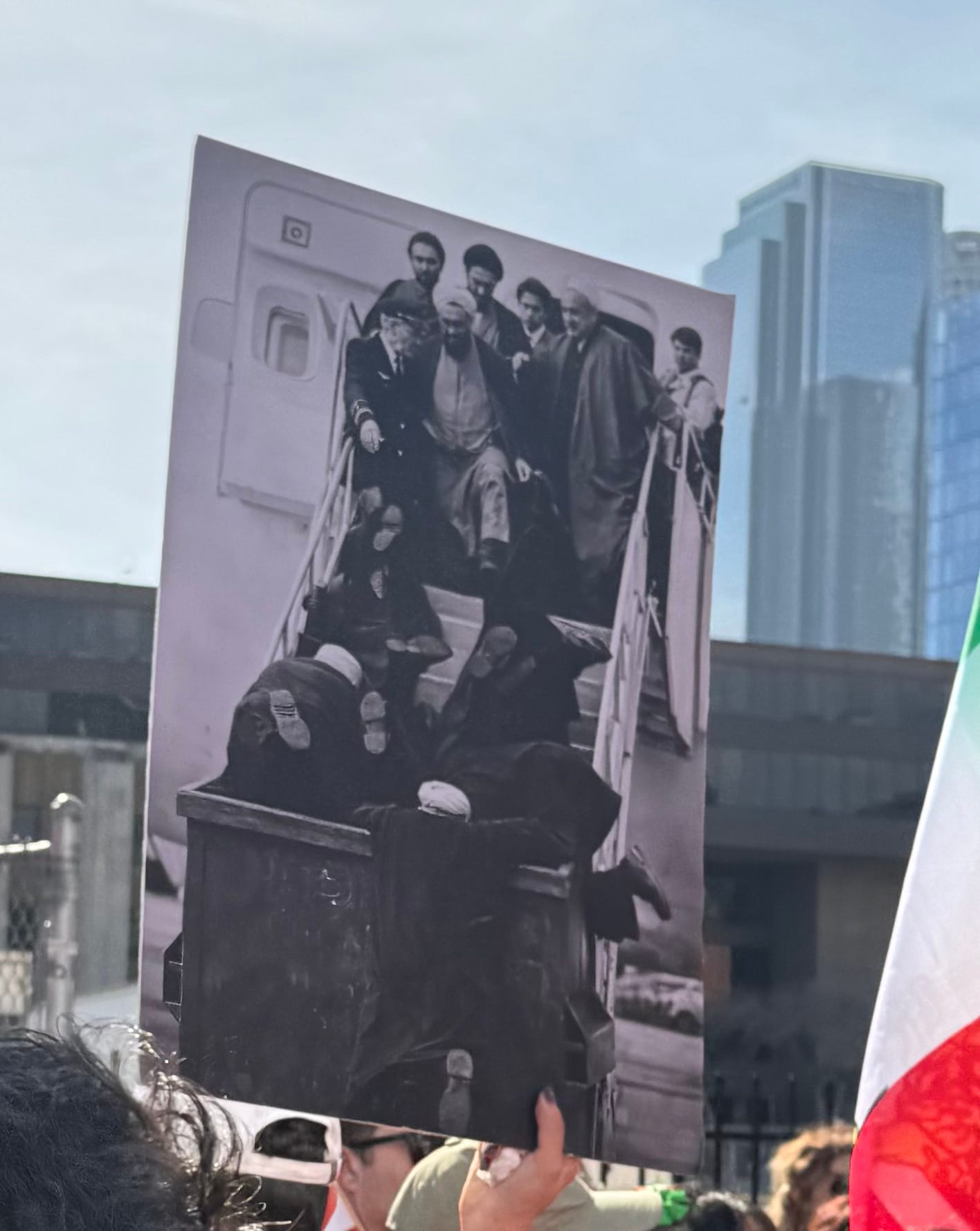 Real Iranian Protests in Los Angeles 2026 against the regime.