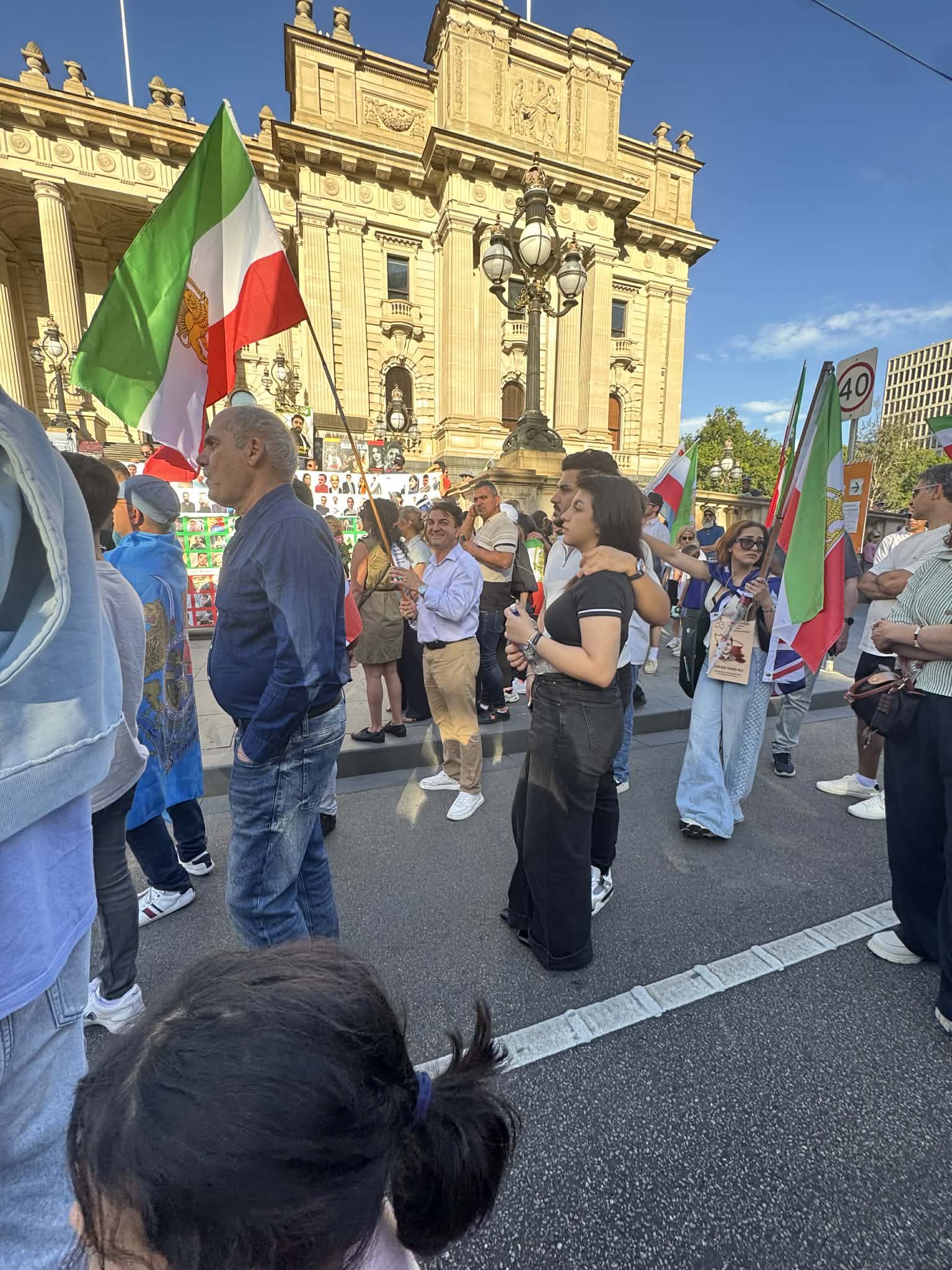 Real Iranian Protests in Melbourne 2026 against the regime.