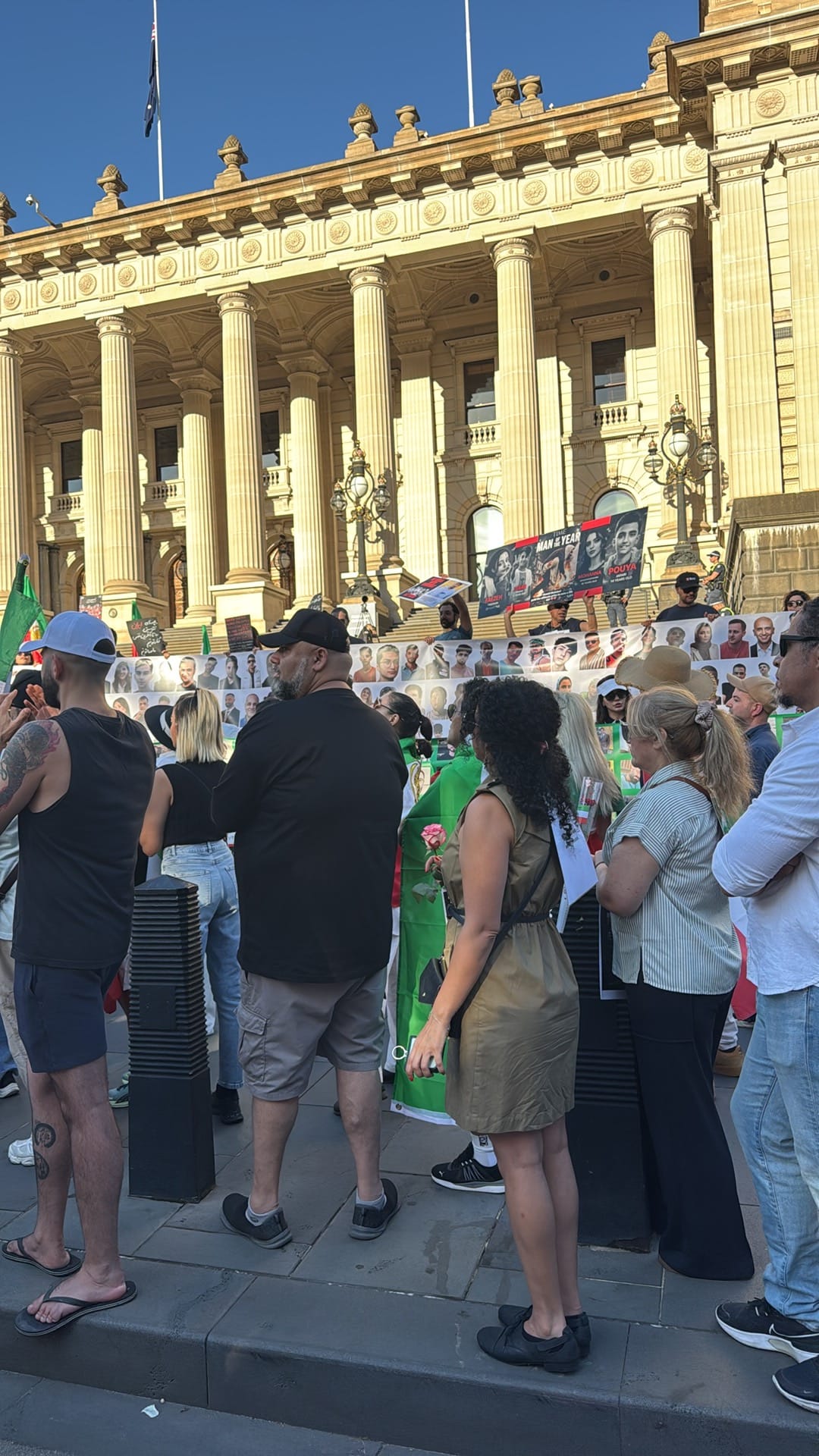 Real Iranian Protests in Melbourne 2026 against the regime.