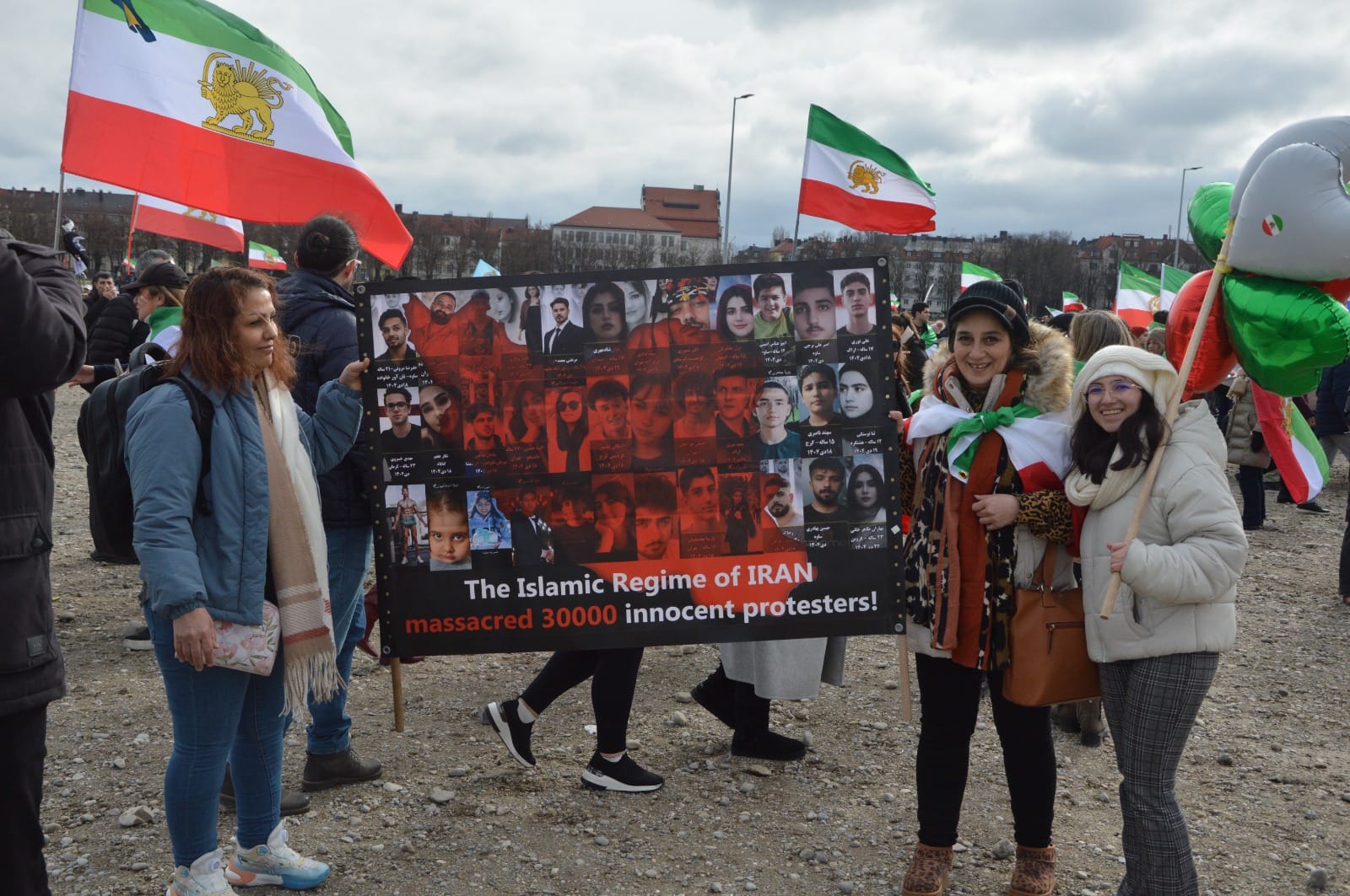 Real Iranian Protests in Munich 2026 against the regime.
