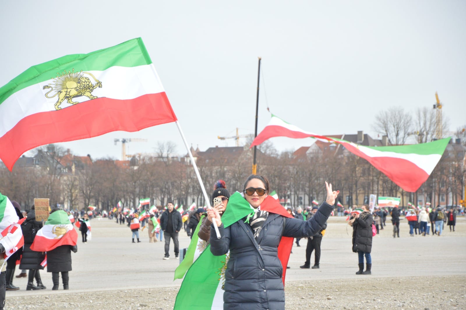 Real Iranian Protests in Munich 2026 against the regime.