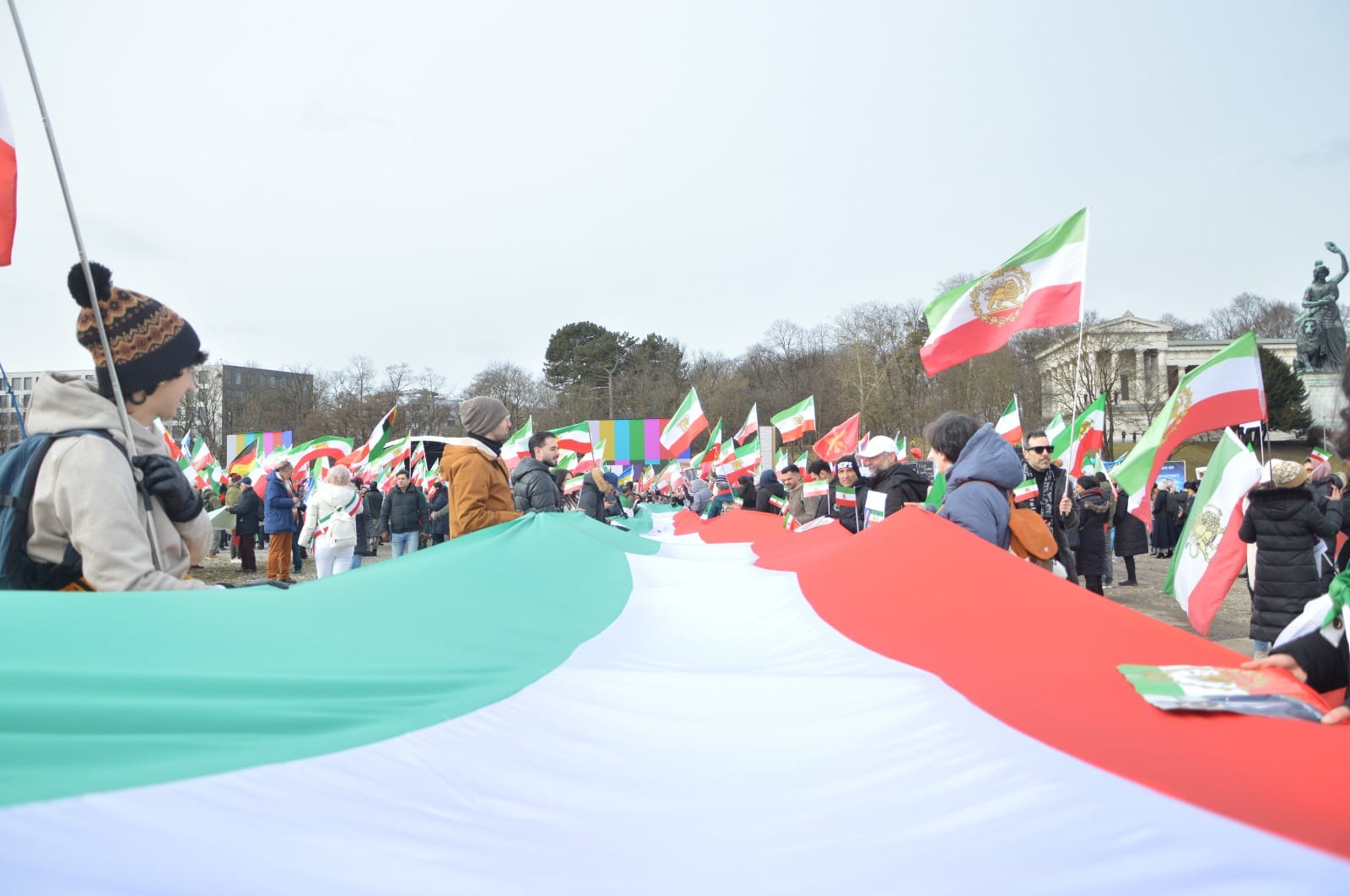 Real Iranian Protests in Munich 2026 against the regime.