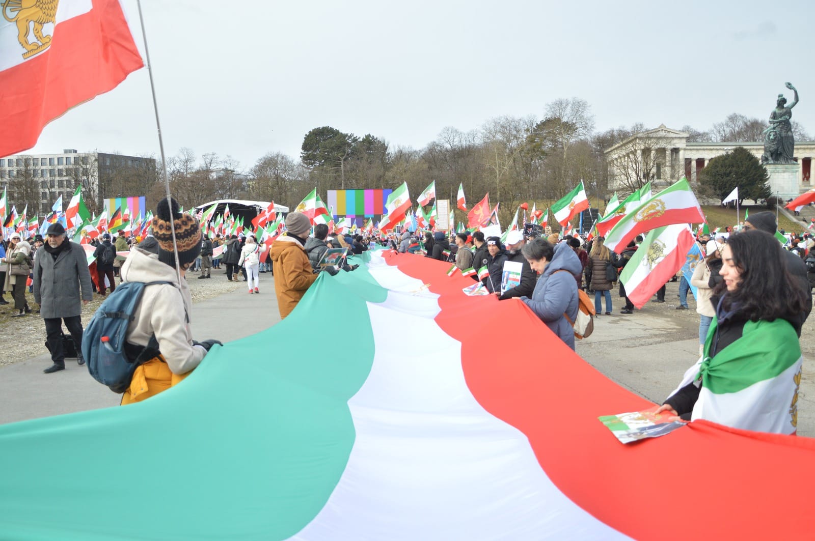 Real Iranian Protests in Munich 2026 against the regime.