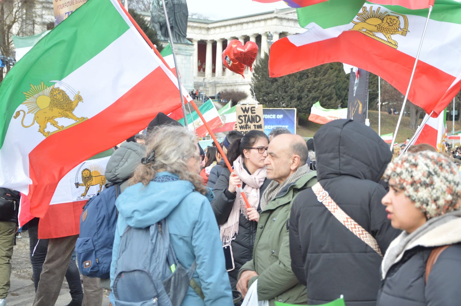 Real Iranian Protests in Munich 2026 against the regime.