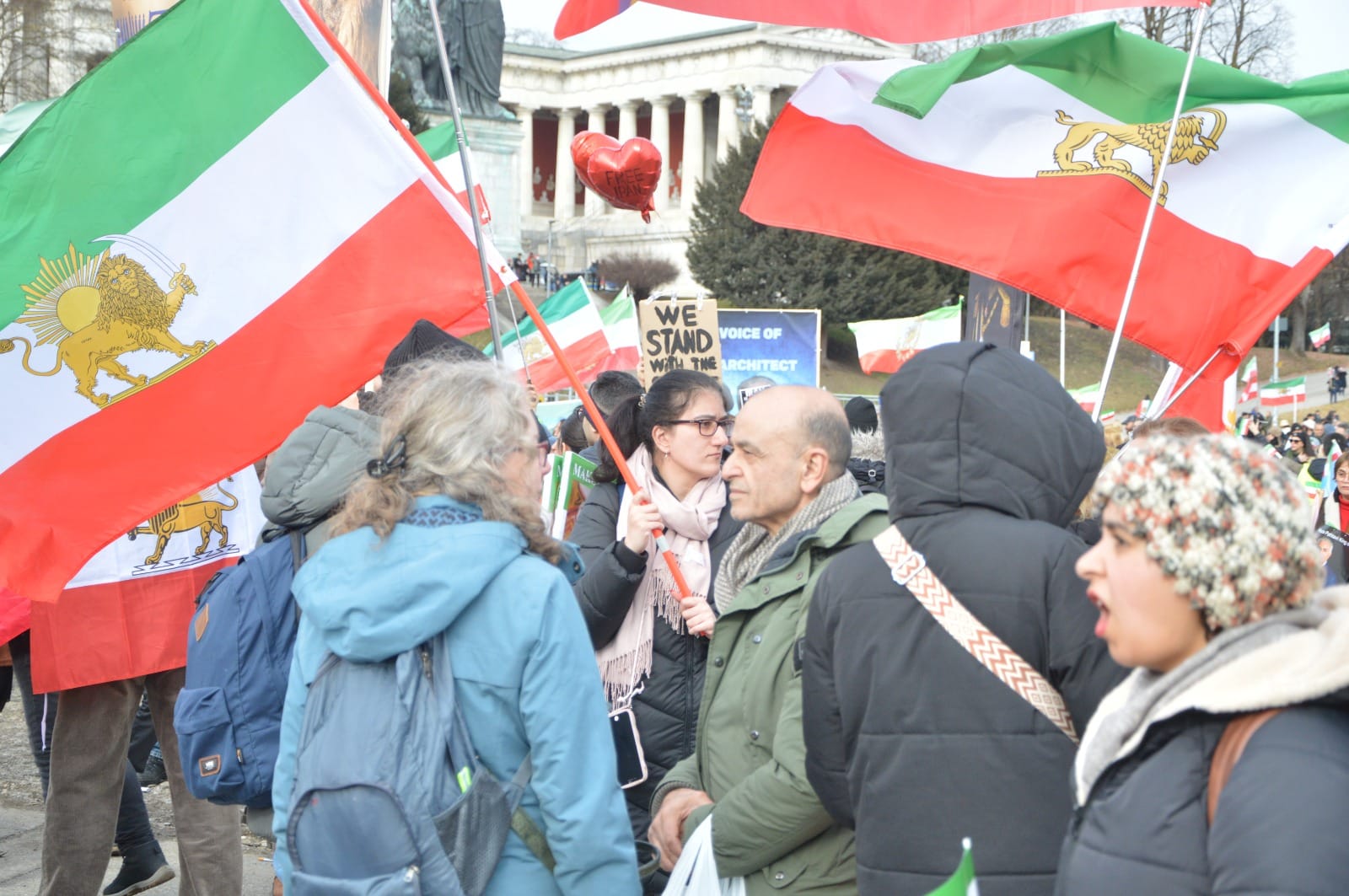Real Iranian Protests in Munich 2026 against the regime.